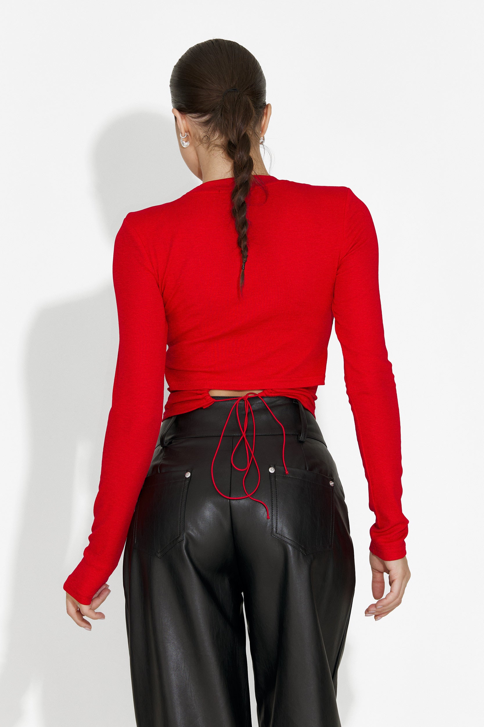 Дамска кежуал блуза в червено Tavoria Bogas