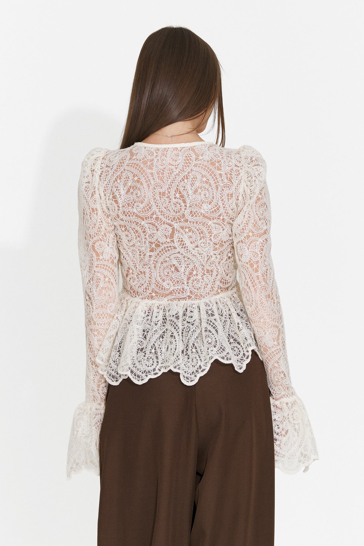Bluza eleganta crem Pamniesia Bogas