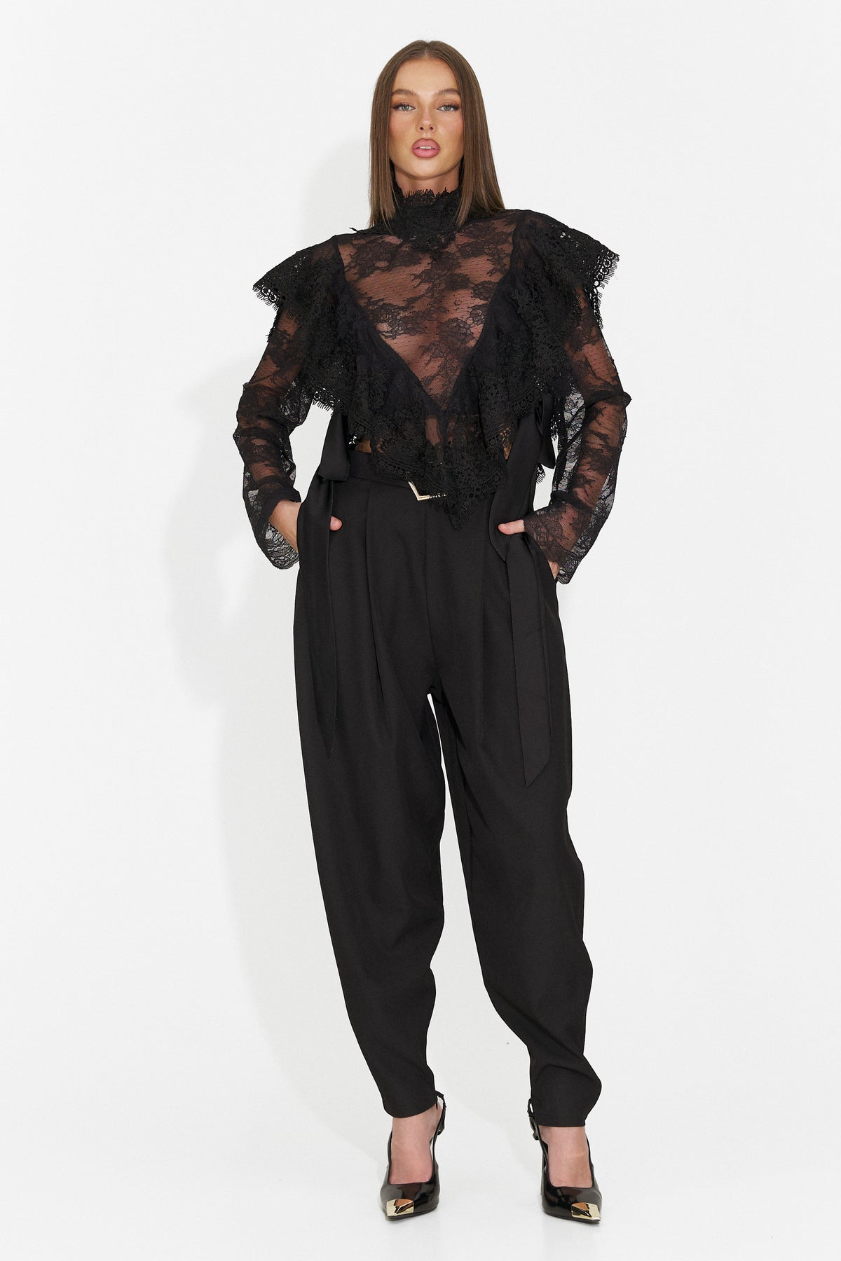Bluza eleganta neagra Glusiraura Bogas