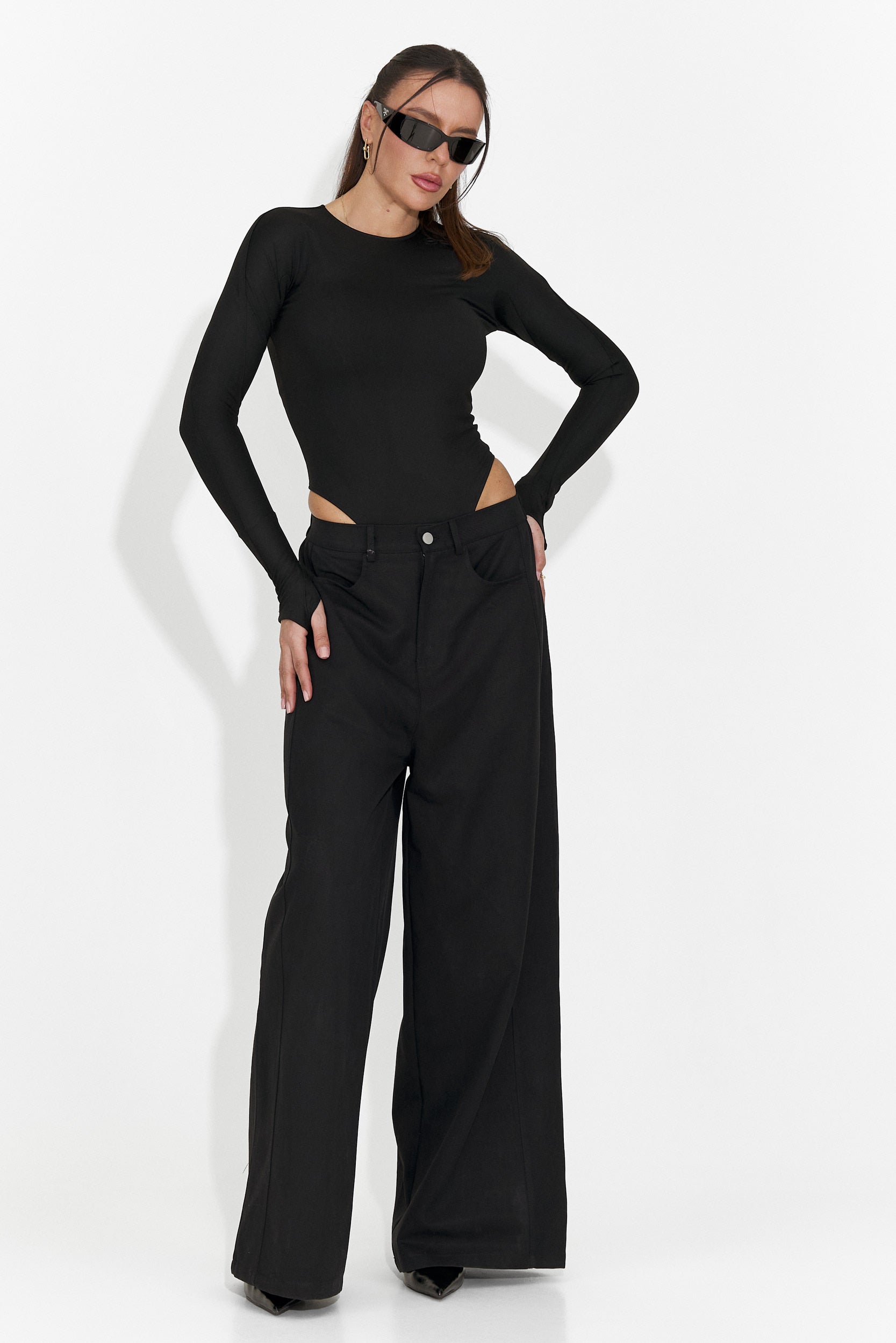 Елегантно дамско тяло черно Mioala Bogas