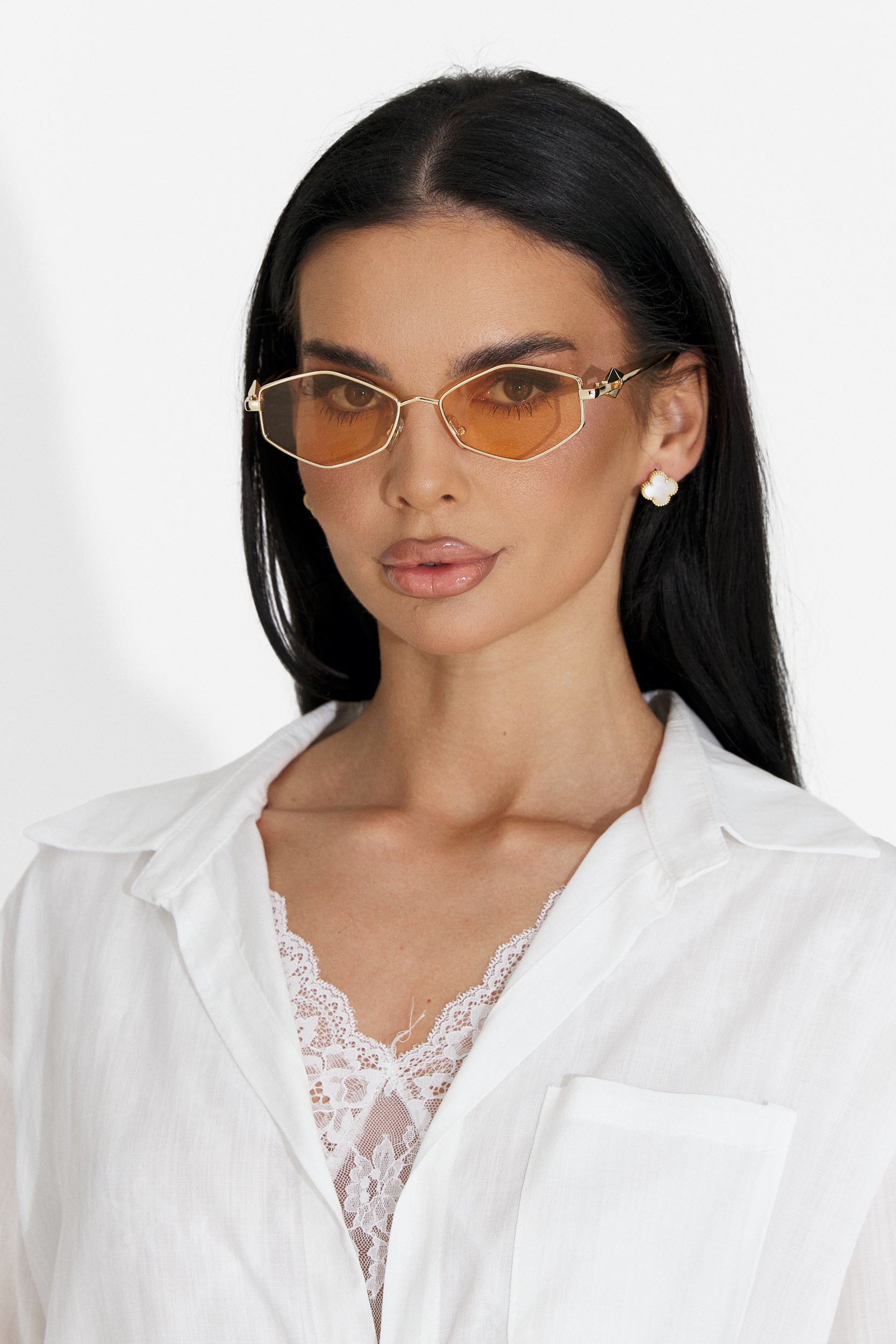 Ochelari dama de soare auriu Calder Bogas