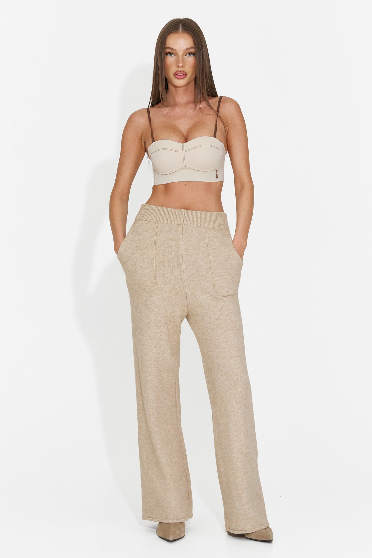 Bustiera casual crem Fzoira Bogas