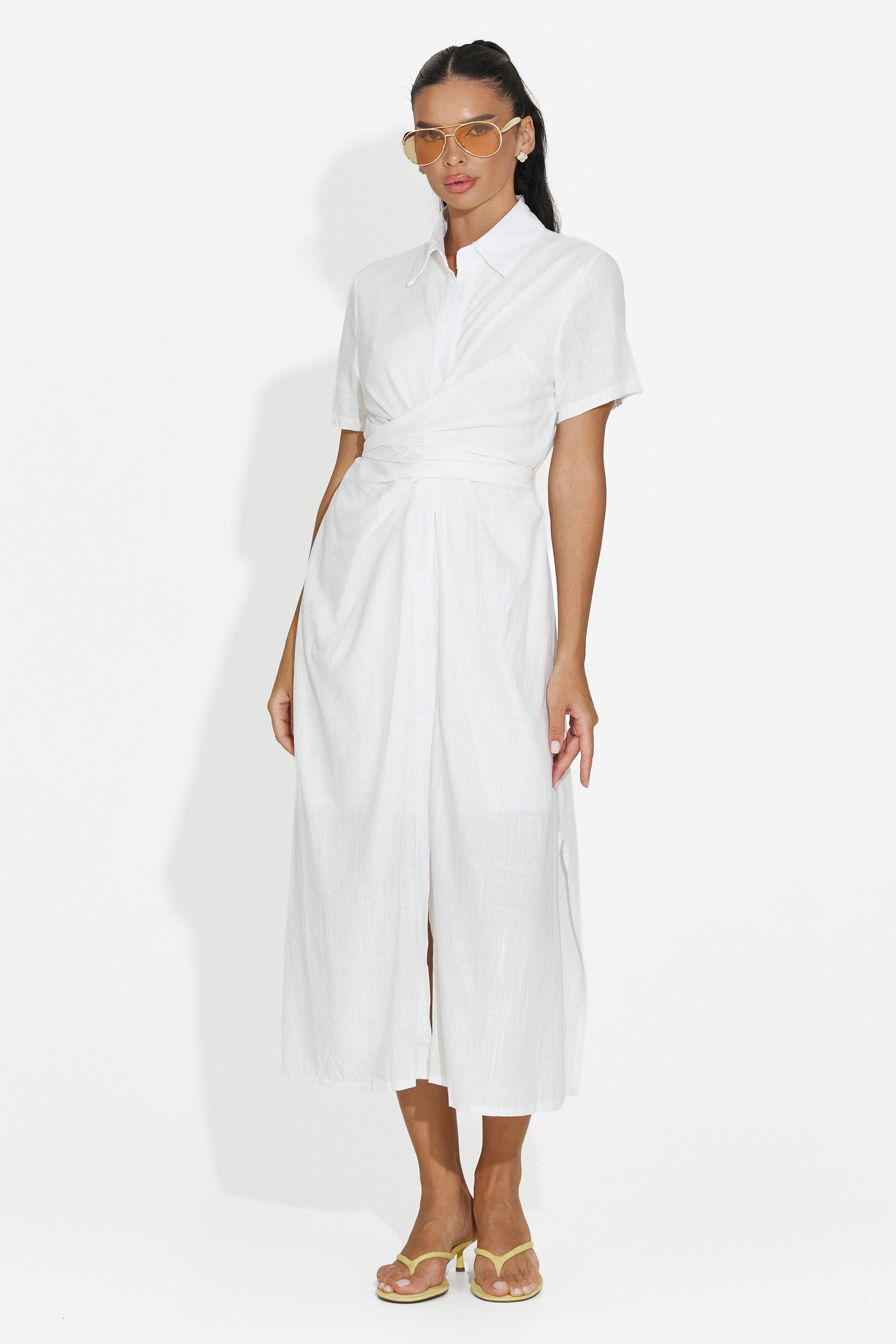 Дамска риза ежедневна бяла Genoma Bogas