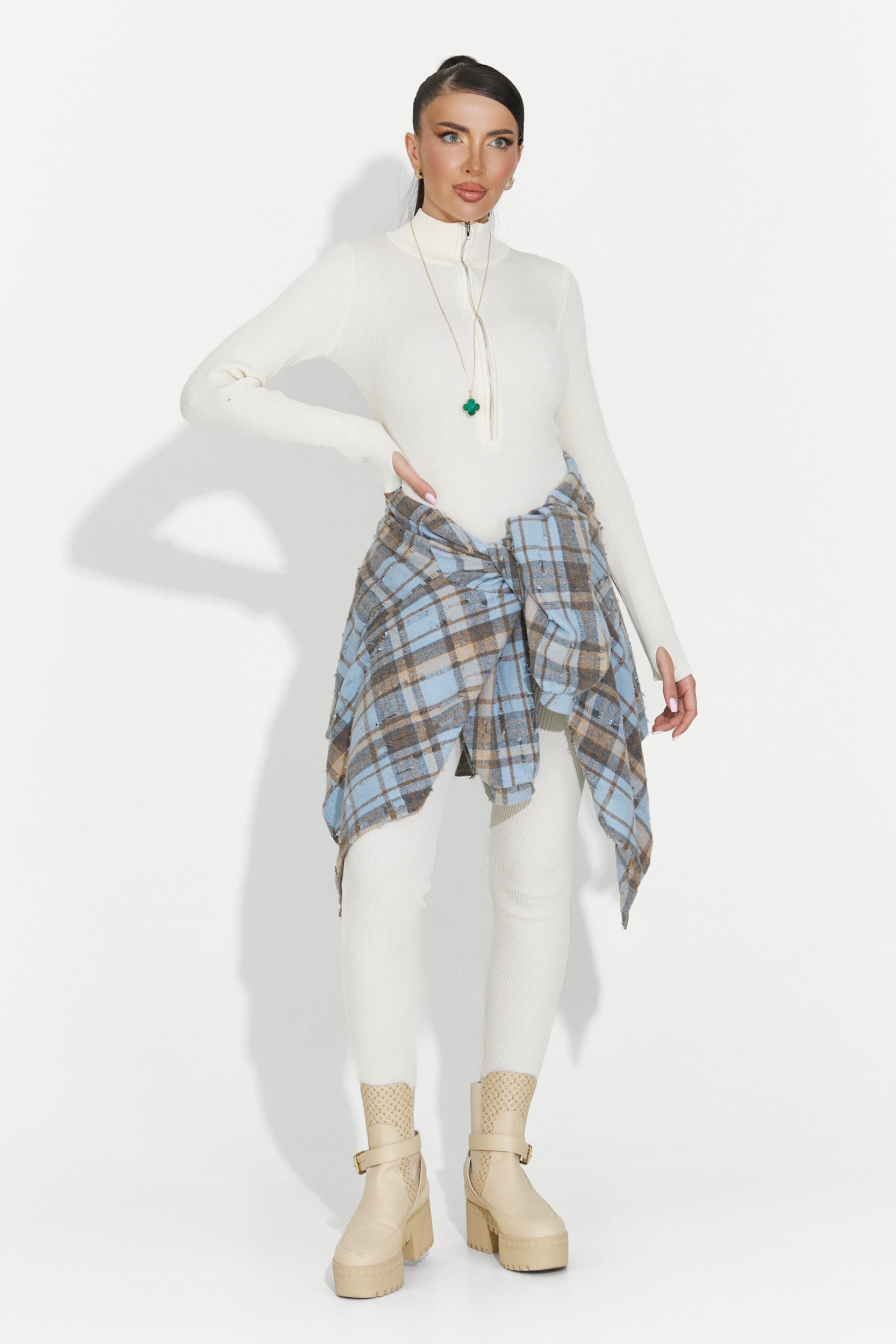 Дамска риза ежедневна синя Jasara Bogas