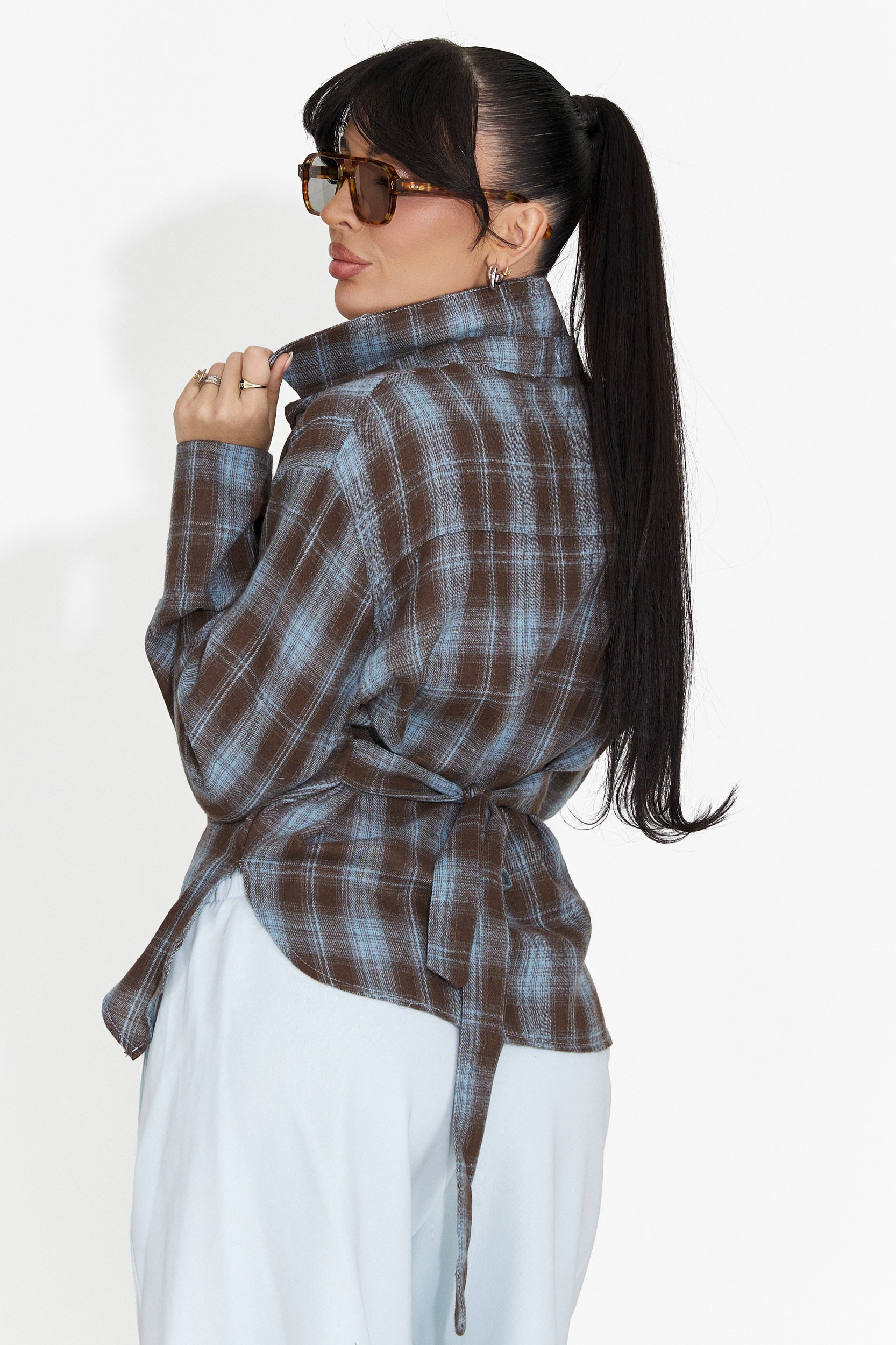 Дамска ежедневна риза светлосиня Laurina Bogas