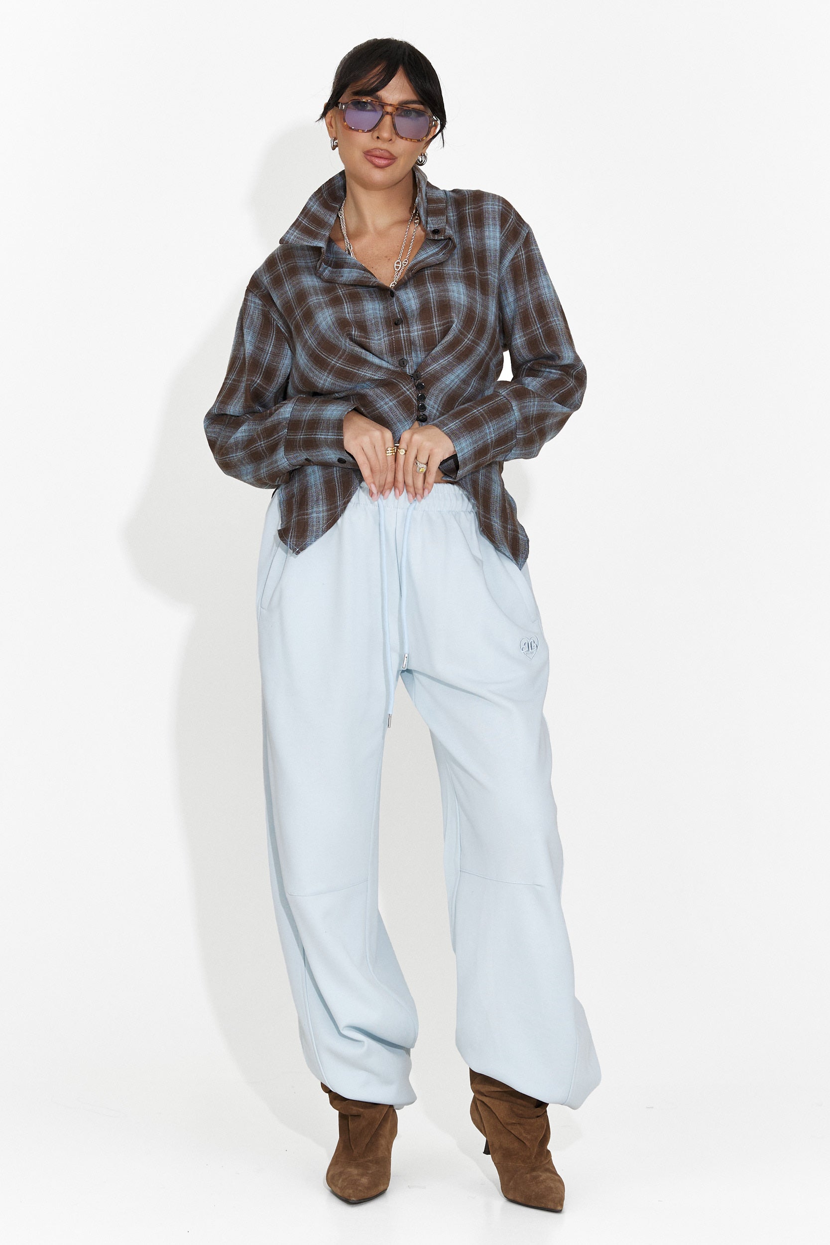 Дамска ежедневна риза светлосиня Laurina Bogas