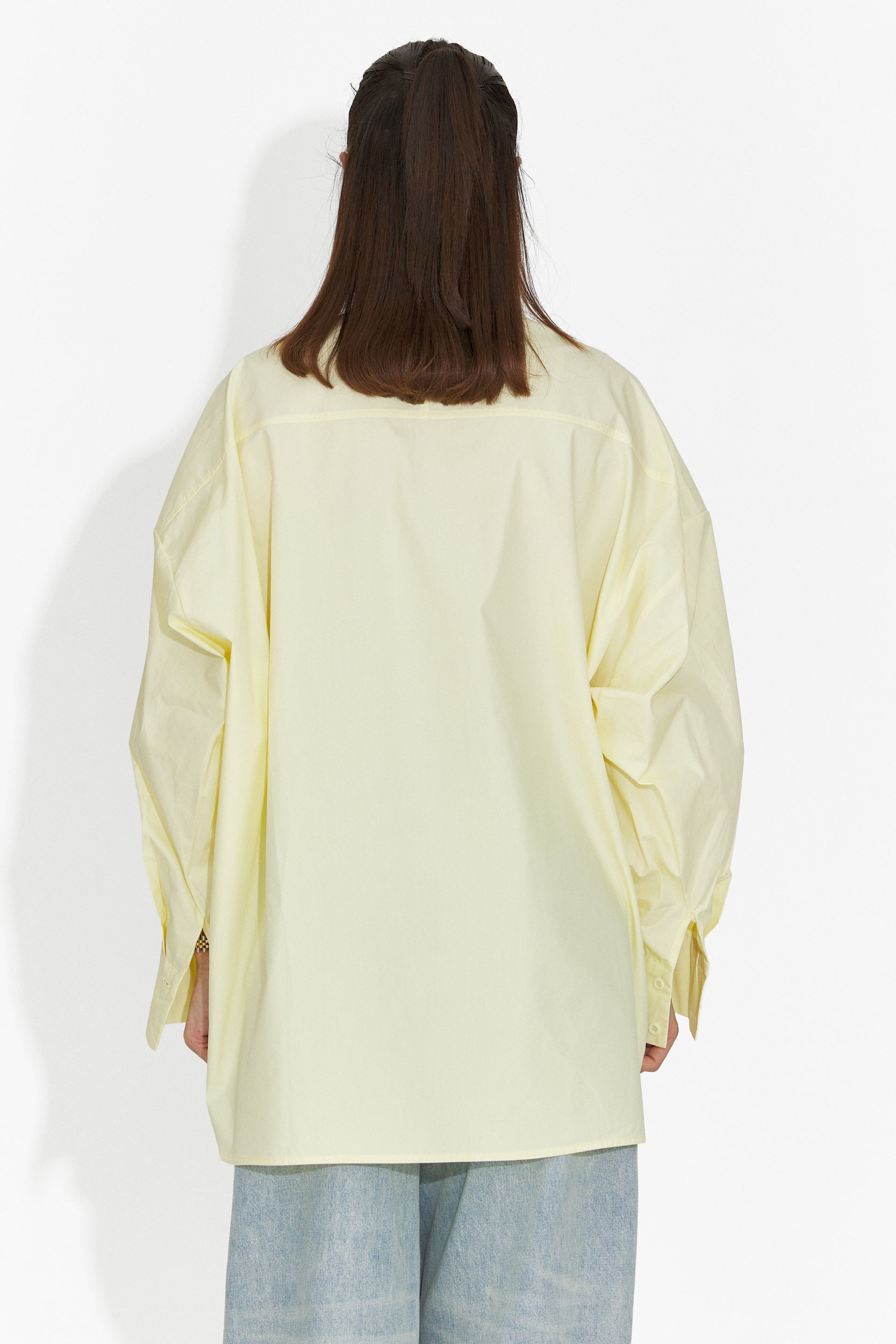 Жълта дамска ежедневна риза Abrienda Bogas