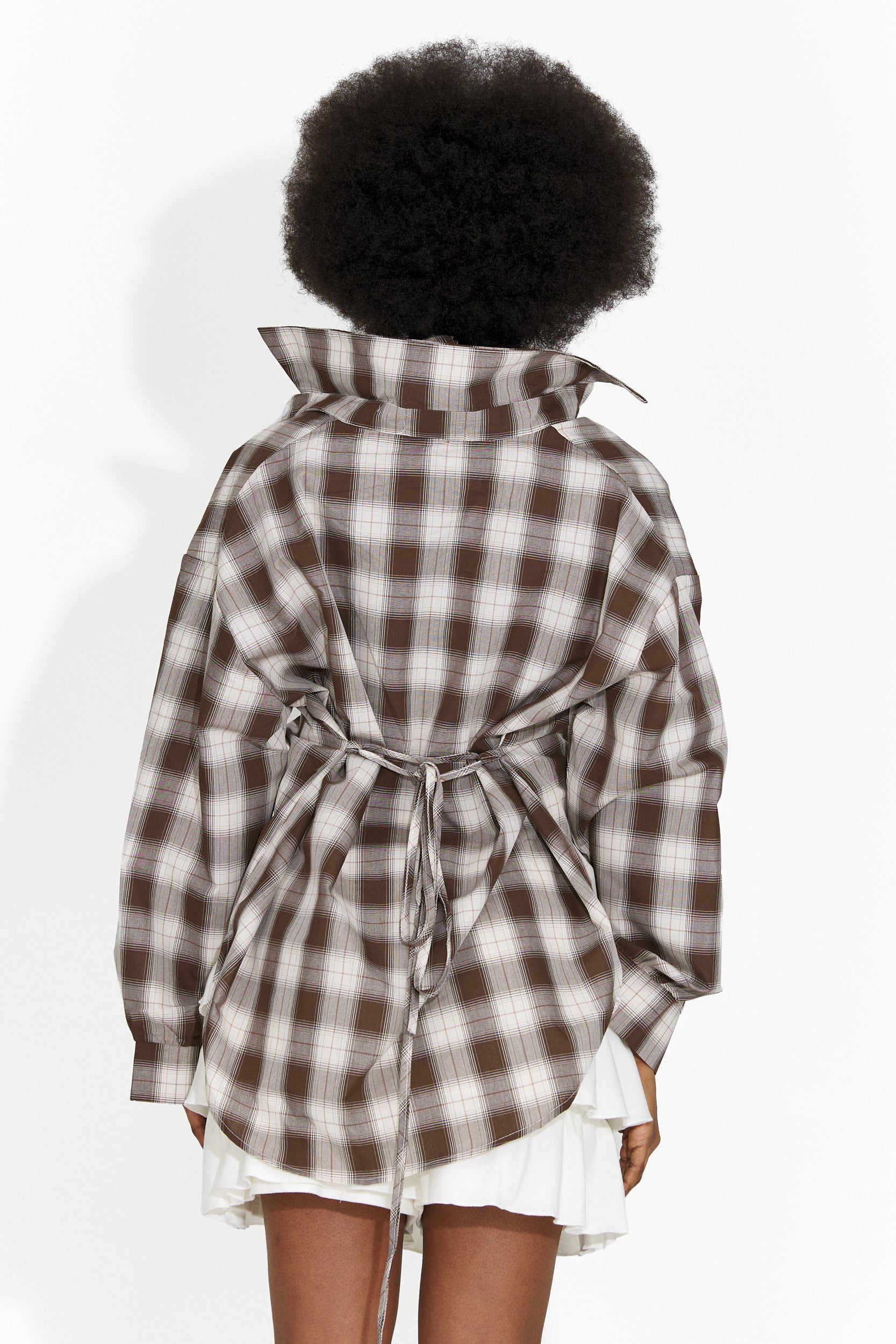 Дамска ежедневна кафява риза Jomelia Bogas