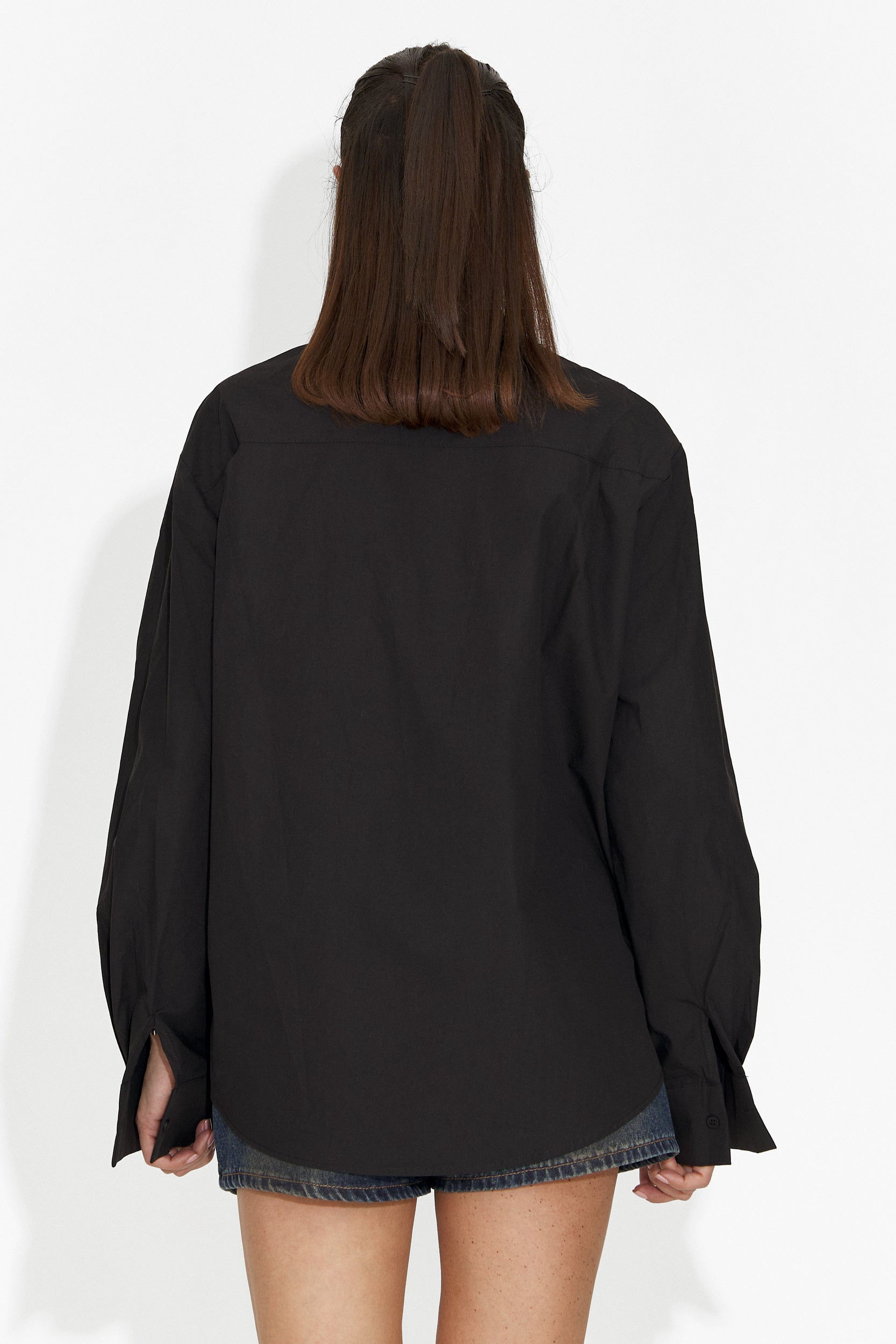 Дамска ежедневна черна риза Edinea Bogas