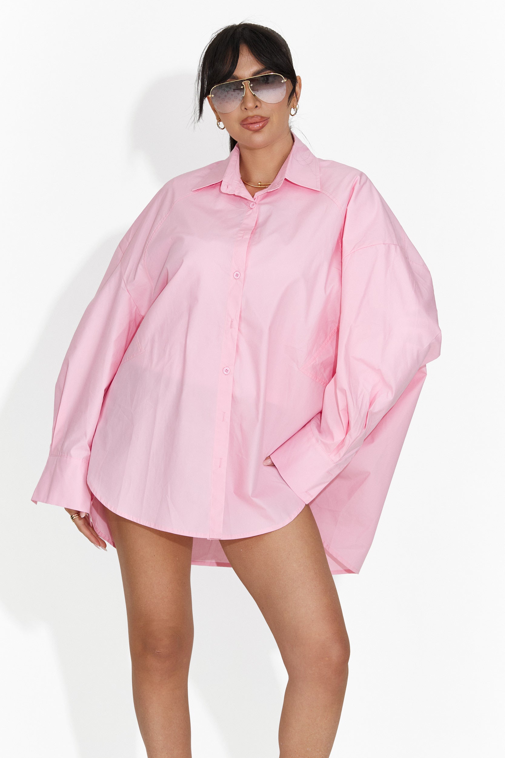 Дамска ежедневна розова риза Abrienda Bogas