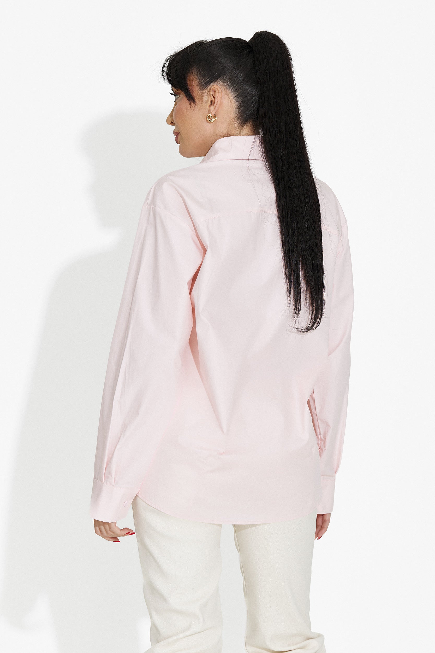 Дамска ежедневна риза розова Melynda Bogas