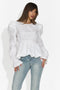 Елегантна бяла дамска риза Lindalia Bogas