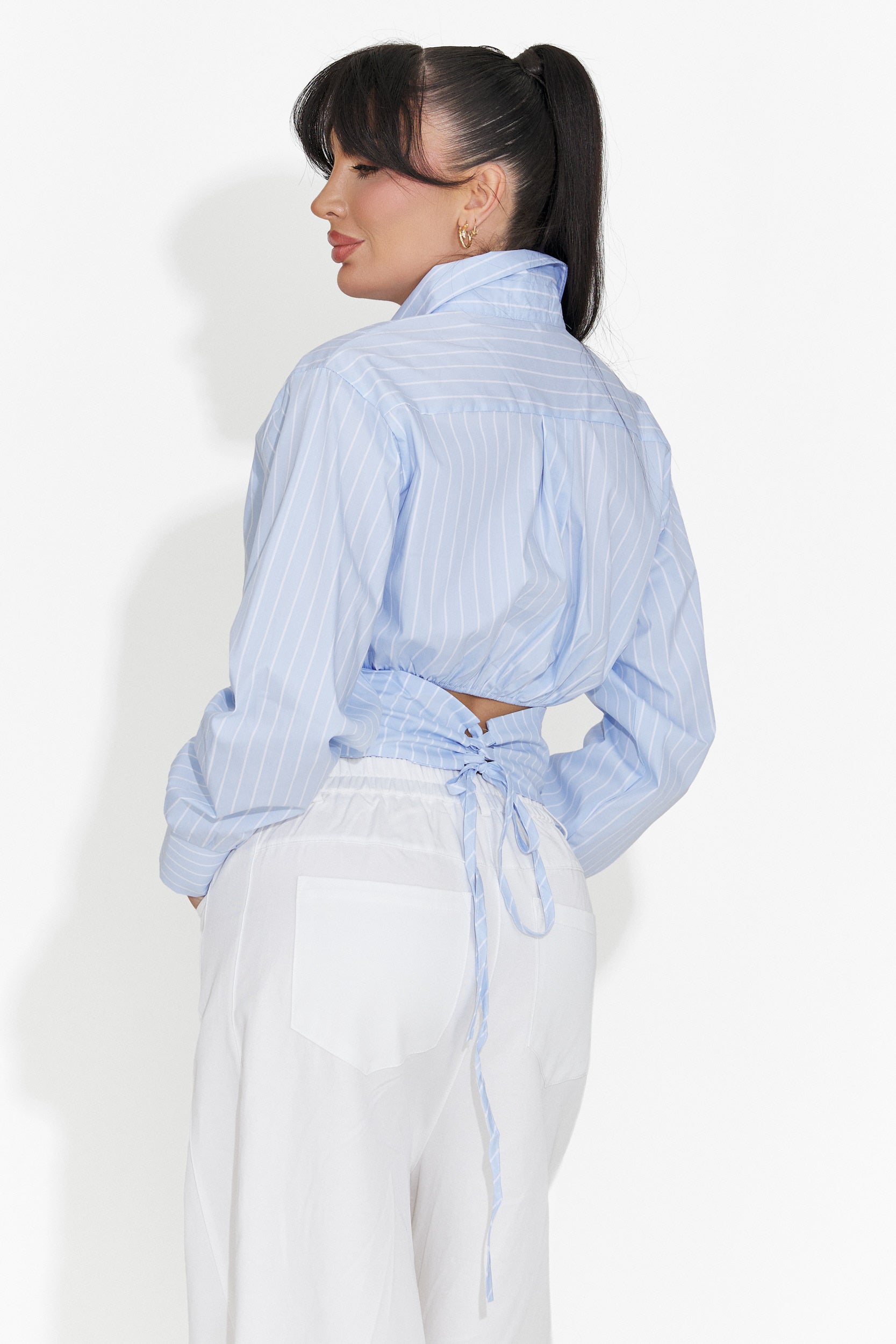 Елегантна дамска риза светлосиня Jolena Bogas