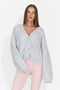 Cardigan casual gri Druveuia Bogas