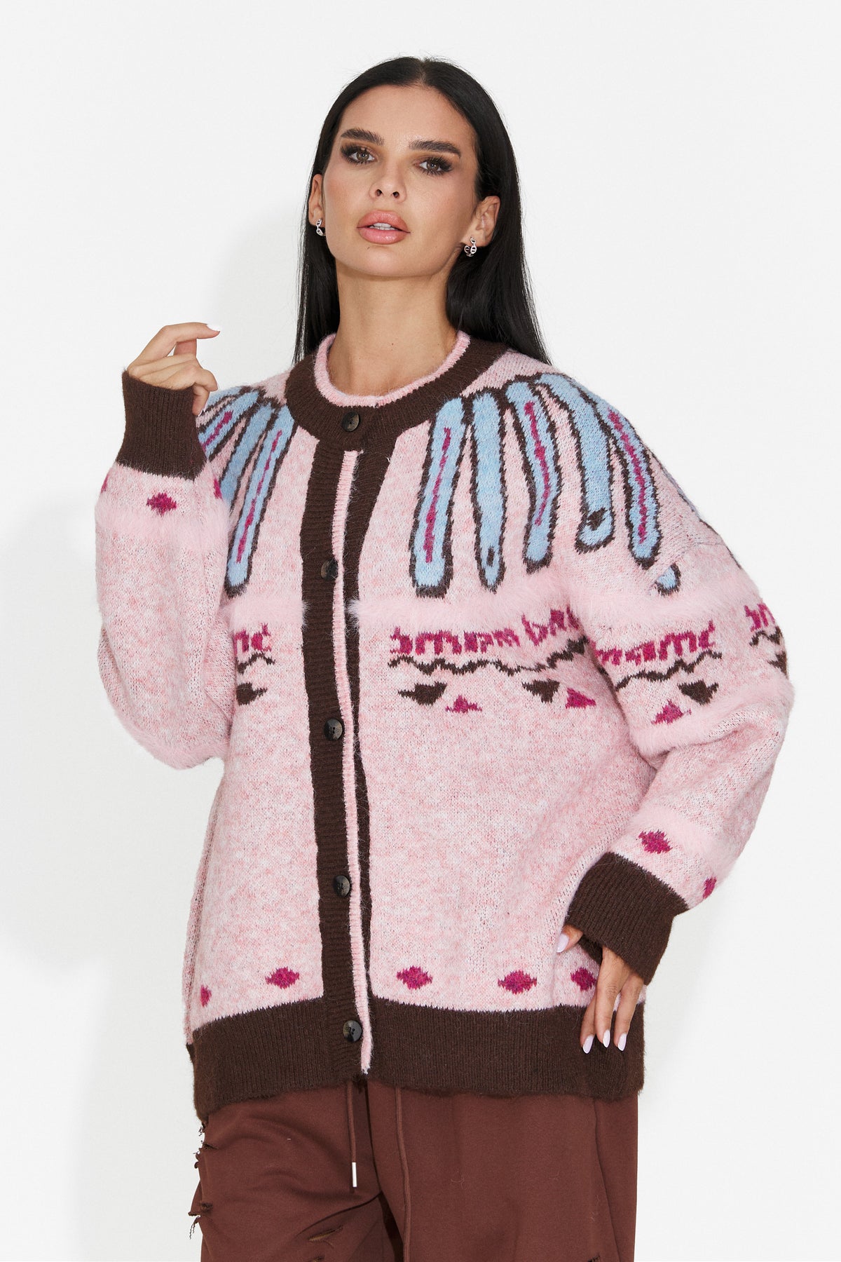 Cardigan casual roz Crsioela Bogas