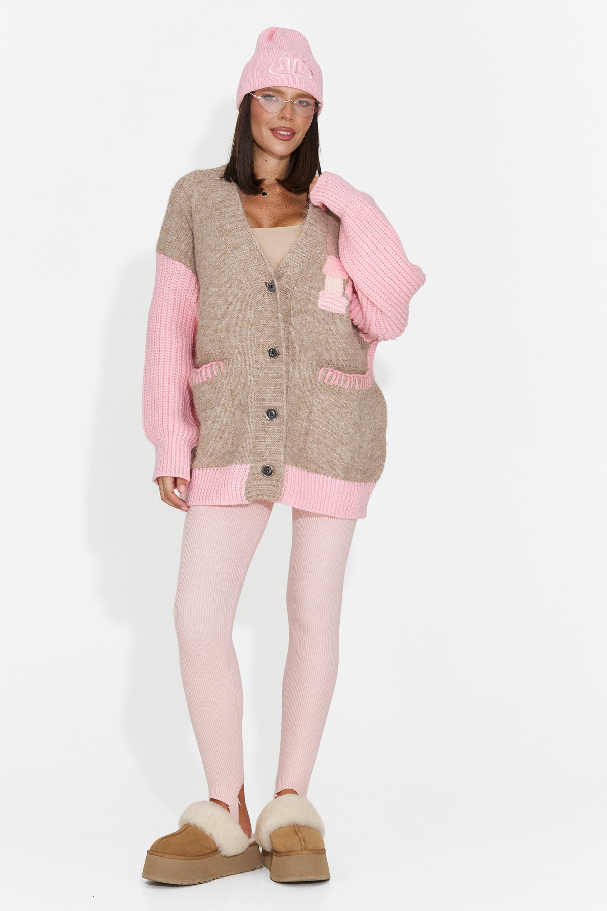 Cardigan casual roz Lylyra Bogas