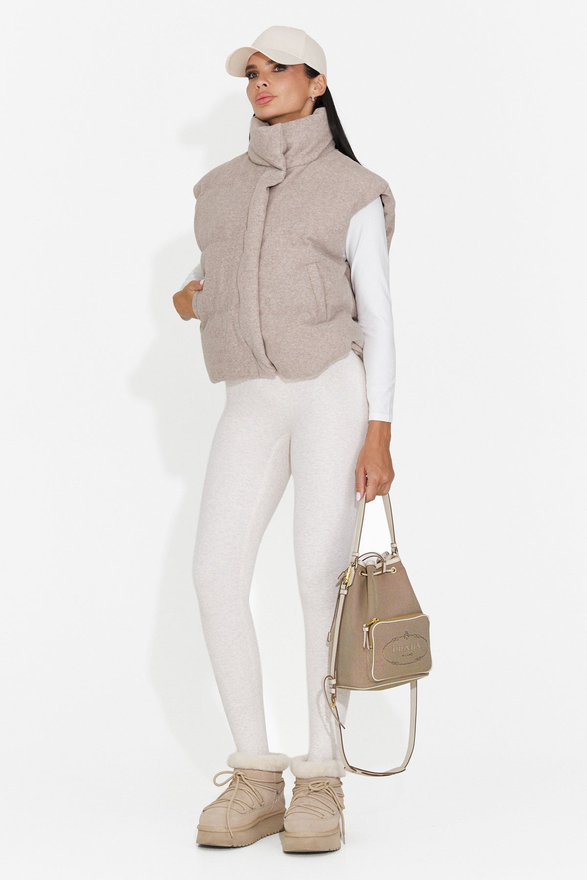 Colanti casual crem Pruzena Bogas