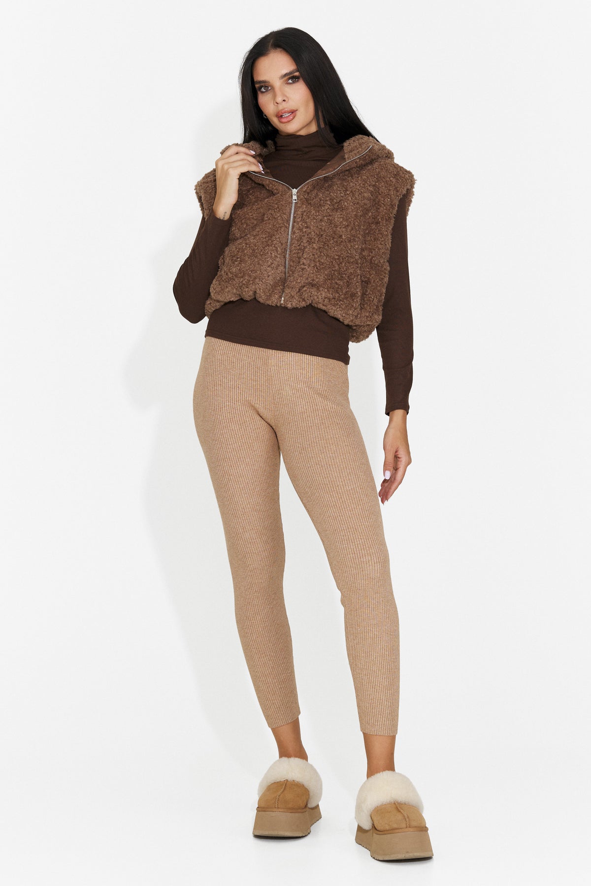 Colanti casual maro Cranora Bogas