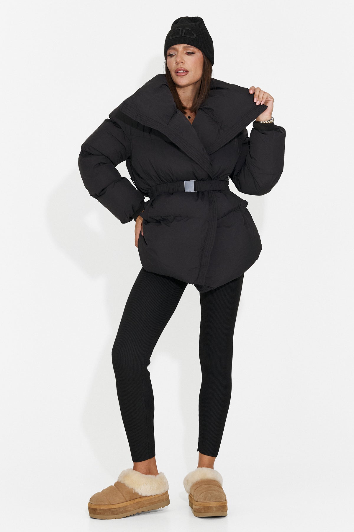 Colanti casual negri Cranora Bogas