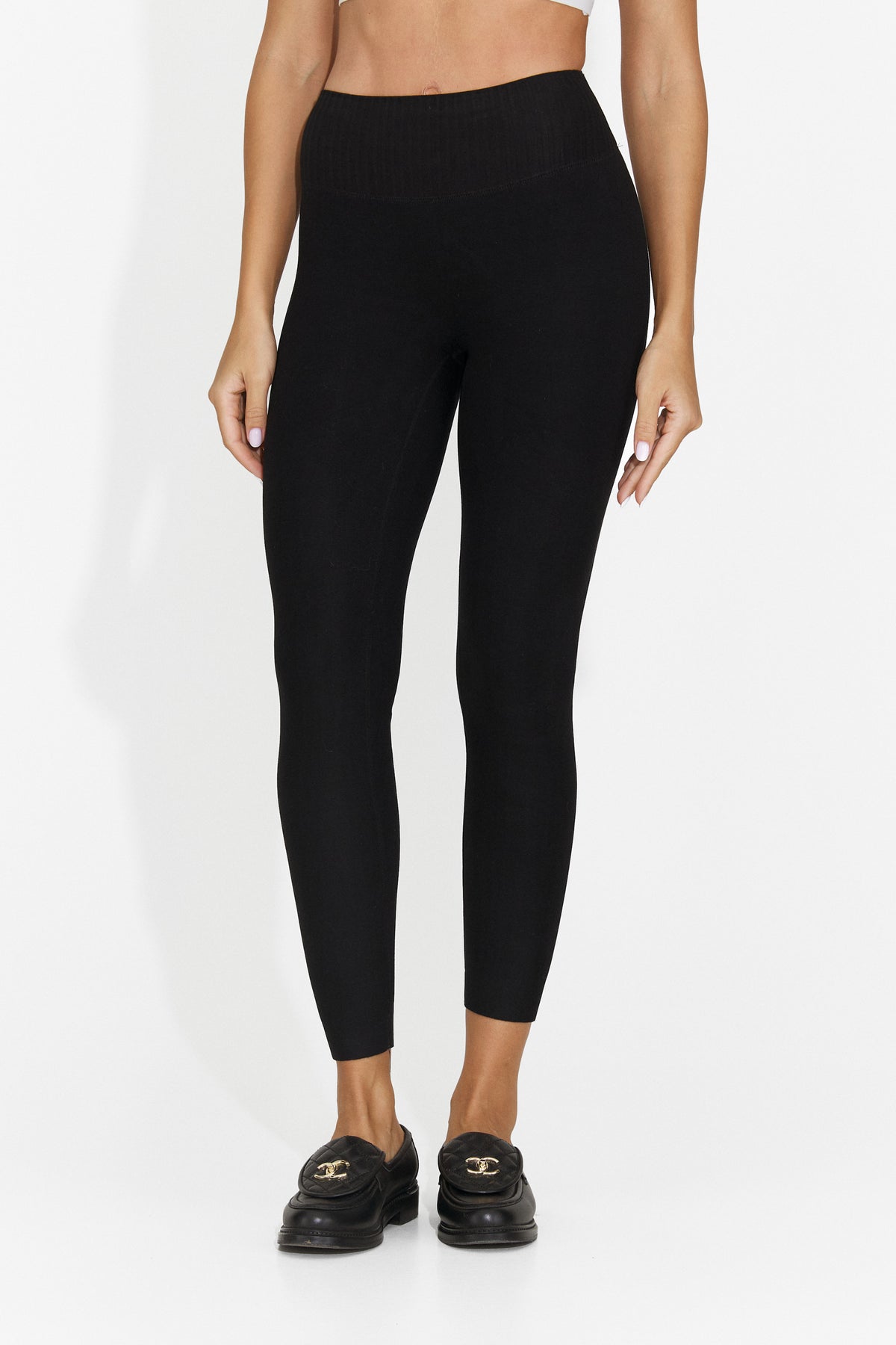 Colanti casual negri Crunivila Bogas