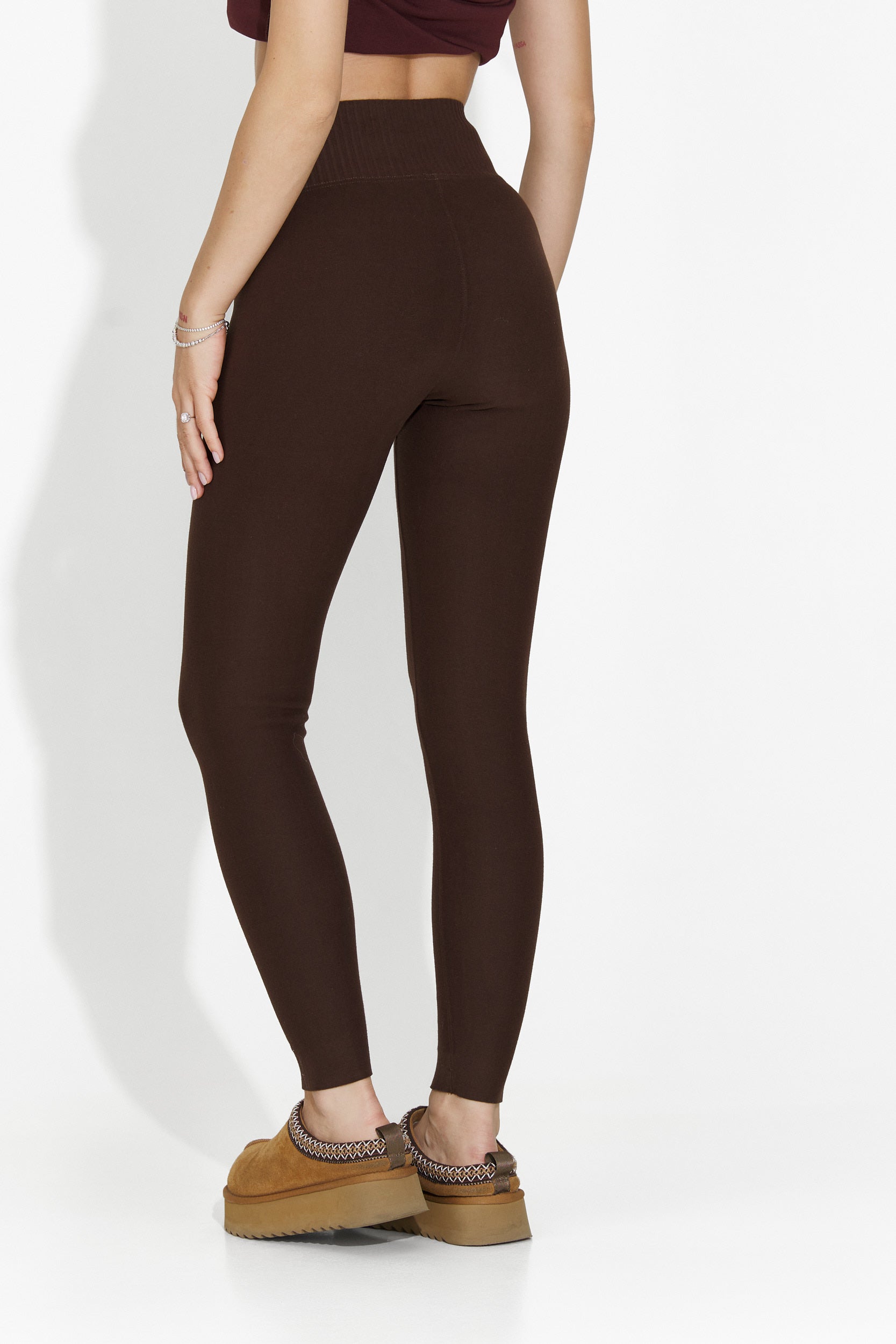 Топли компресивни колани в кафяво Michelina Bogas