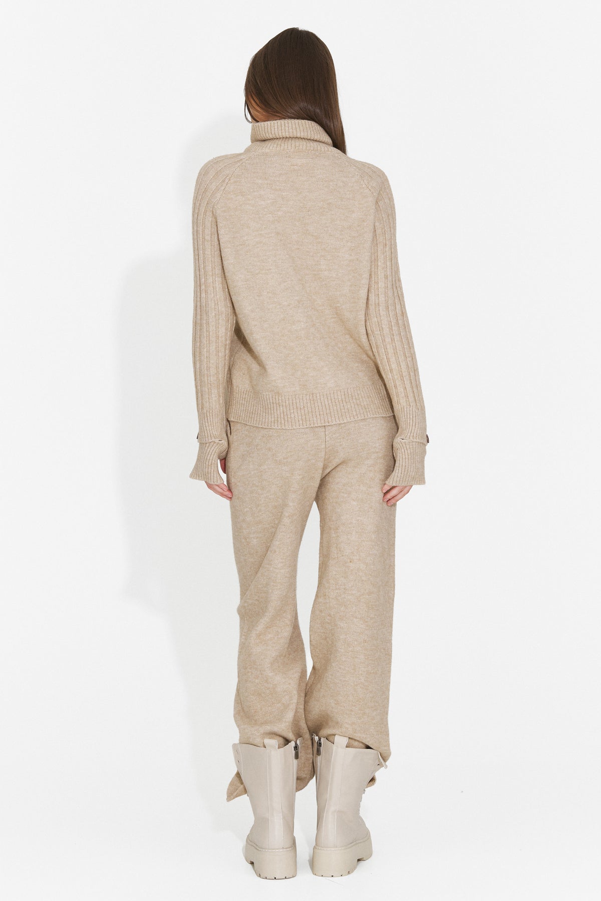 Compleu casual bej Brysieria Bogas