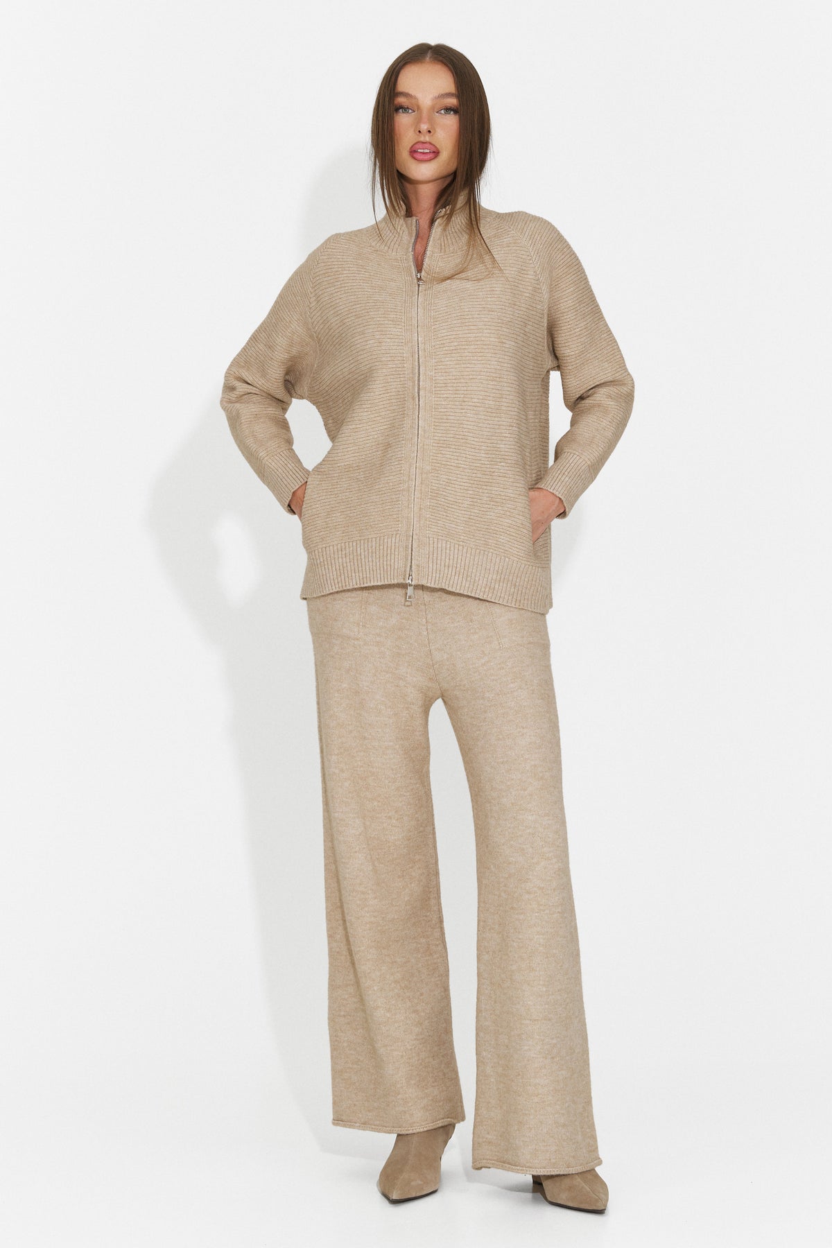 Compleu casual bej Ceneveva Bogas