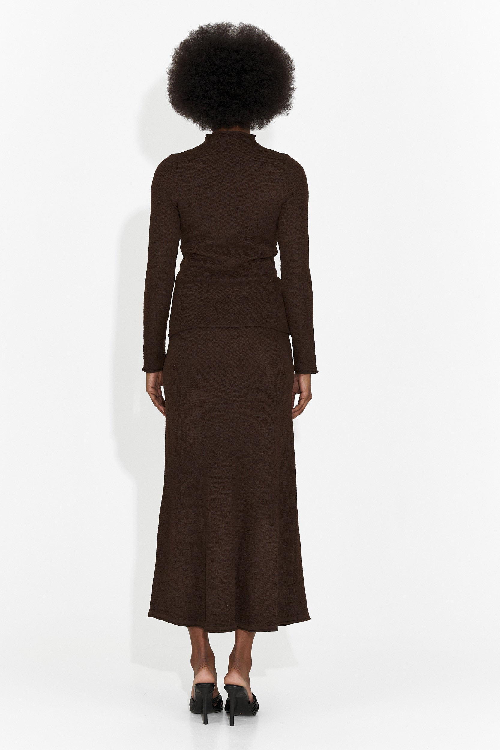 Костюм с пола в ежедневен стил кафяв Melonia Bogas