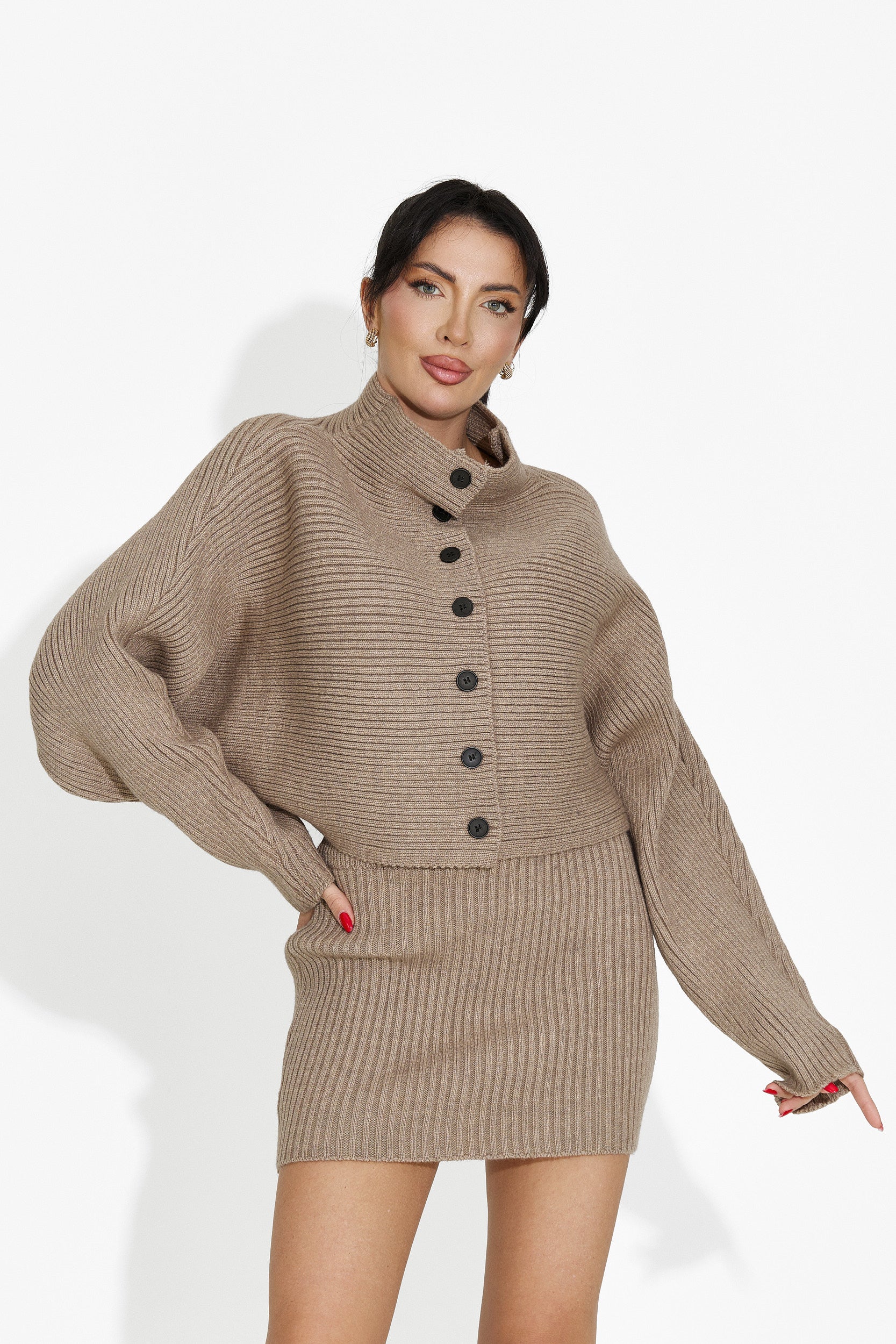 Костюм с кафява пола Almaria Bogas