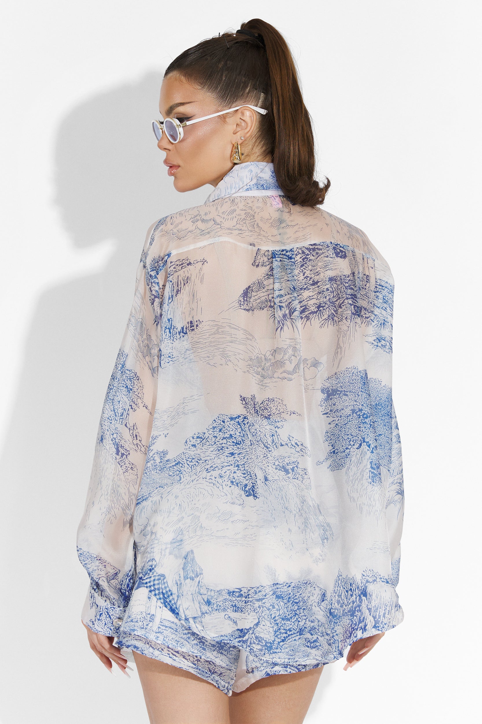 Compleu cu pantaloni scurti bleu Flible Bogas
