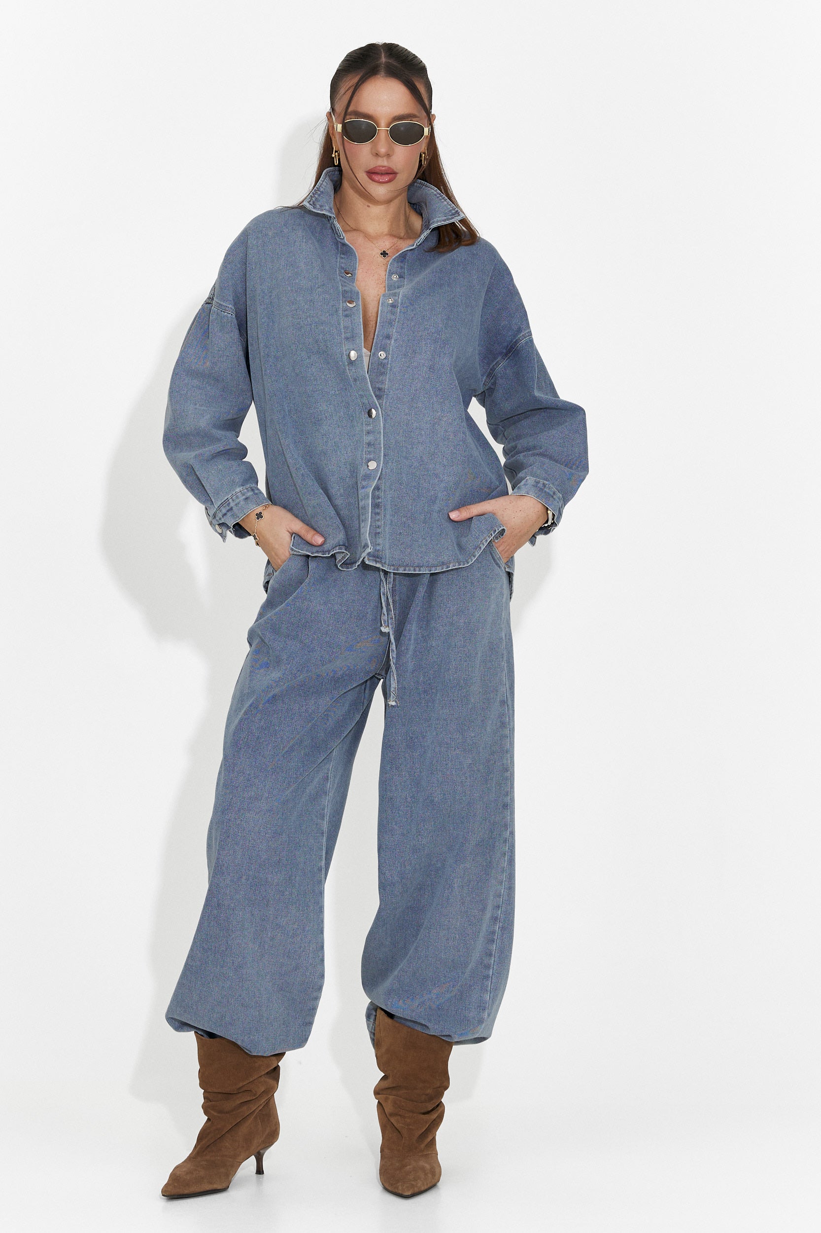 Дамски комплект за ежедневие в светлосиньо Simena Bogas