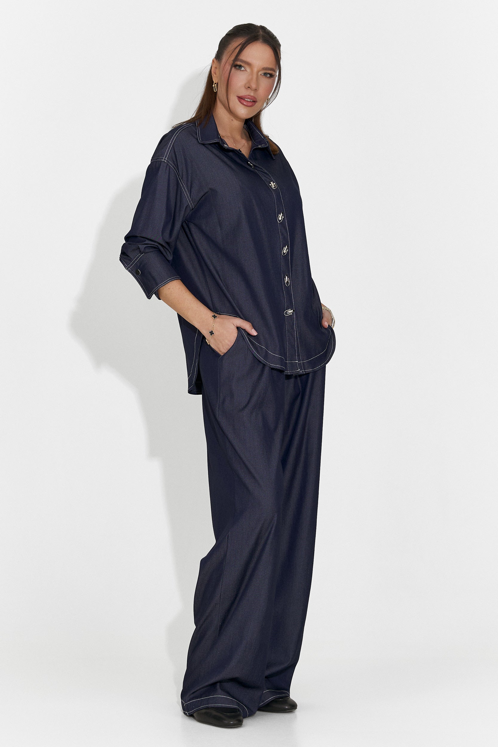 Дамски комплект за ежедневие в тъмносиньо Elisio Bogas