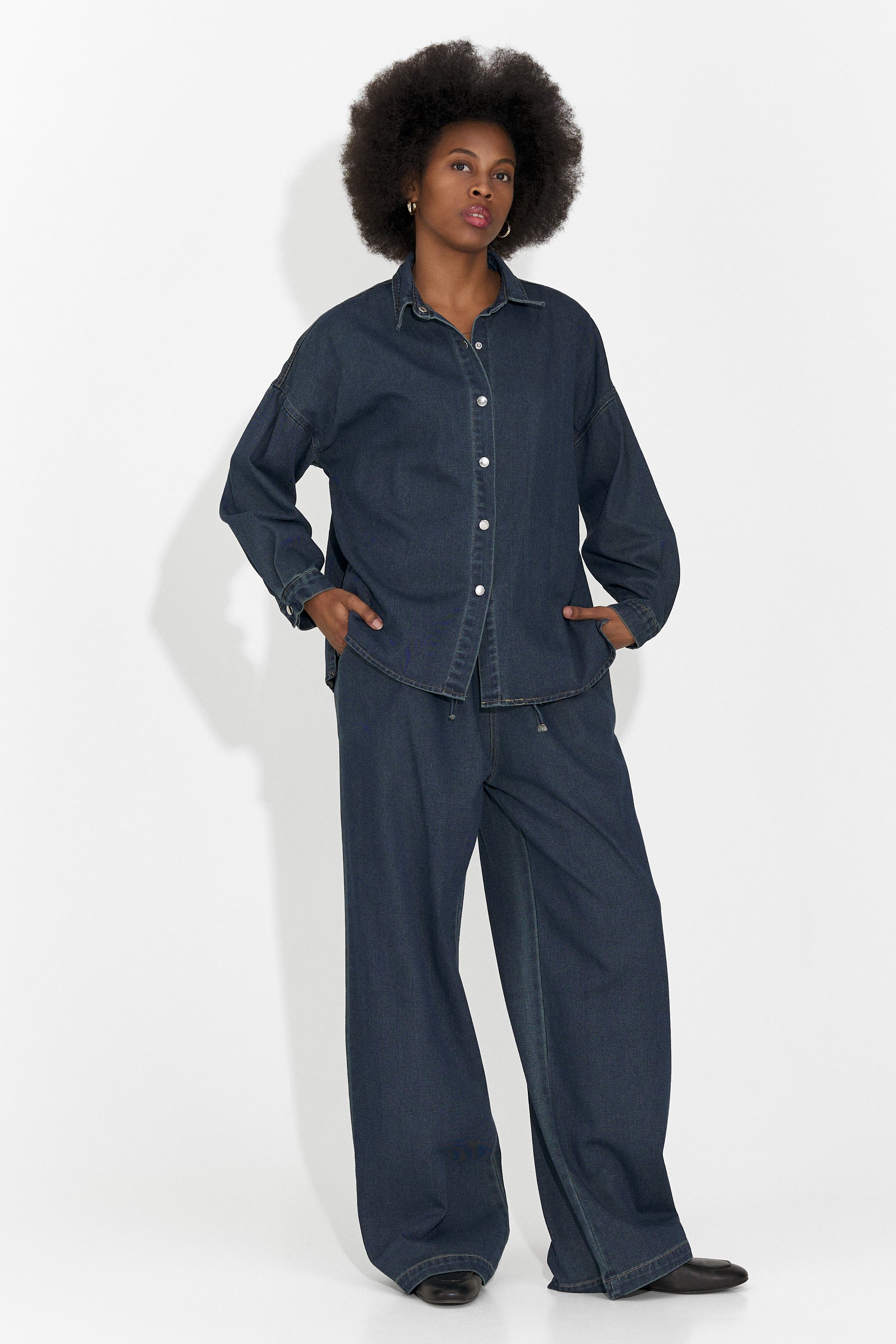 Дамски комплект за ежедневие в тъмносиньо Simena Bogas