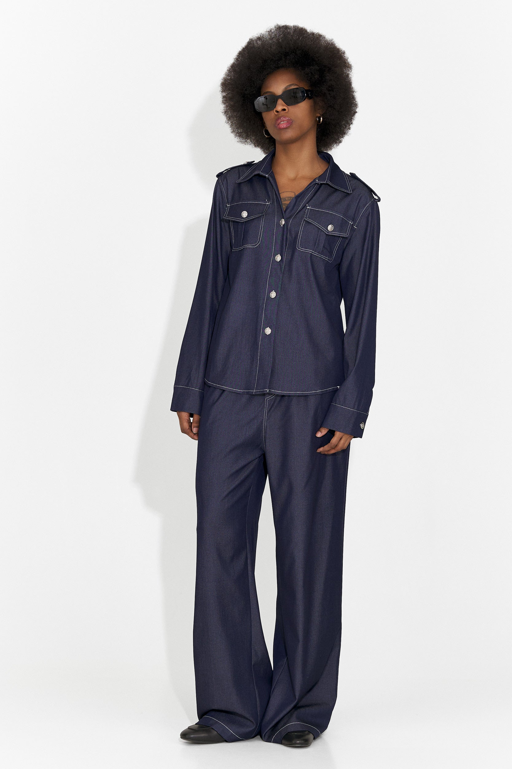 Дамски ежедневен комплект в тъмносиньо Vertija Bogas