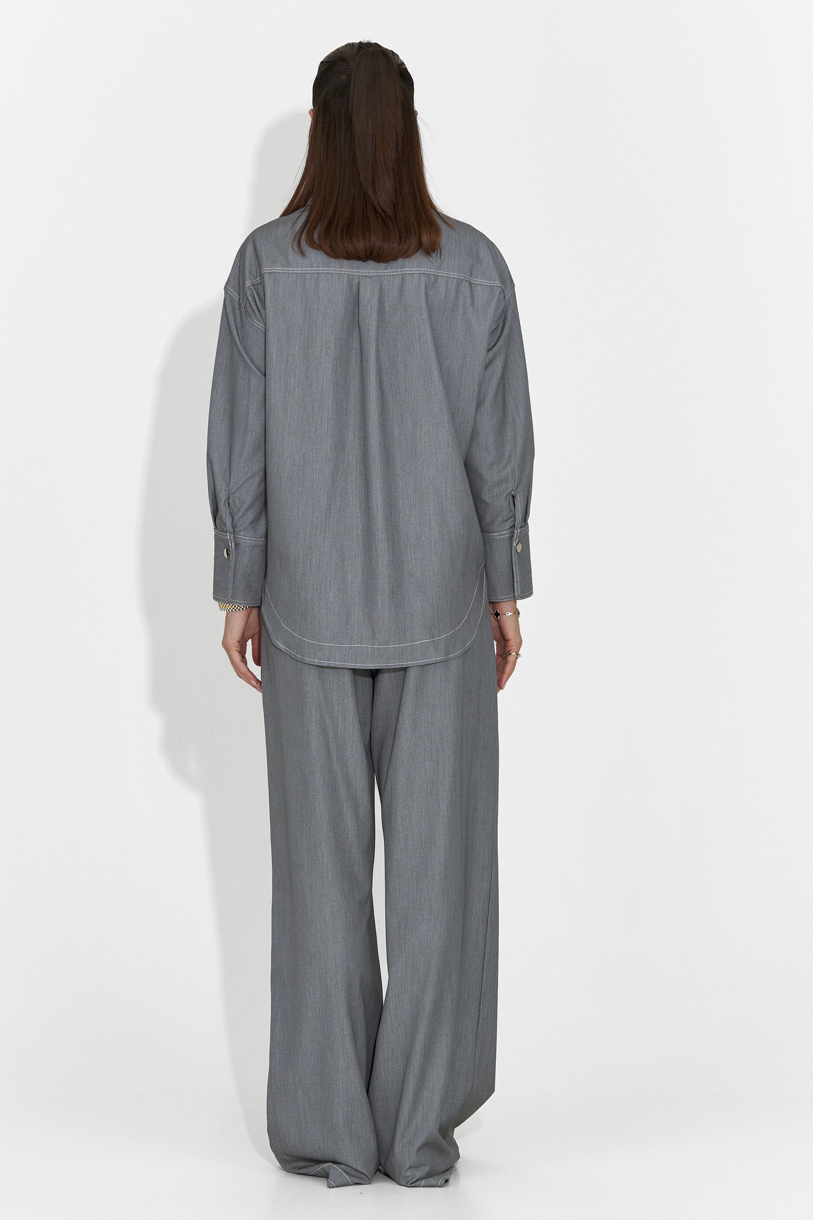 Дамски ежедневен комплект в сиво Elisio Bogas