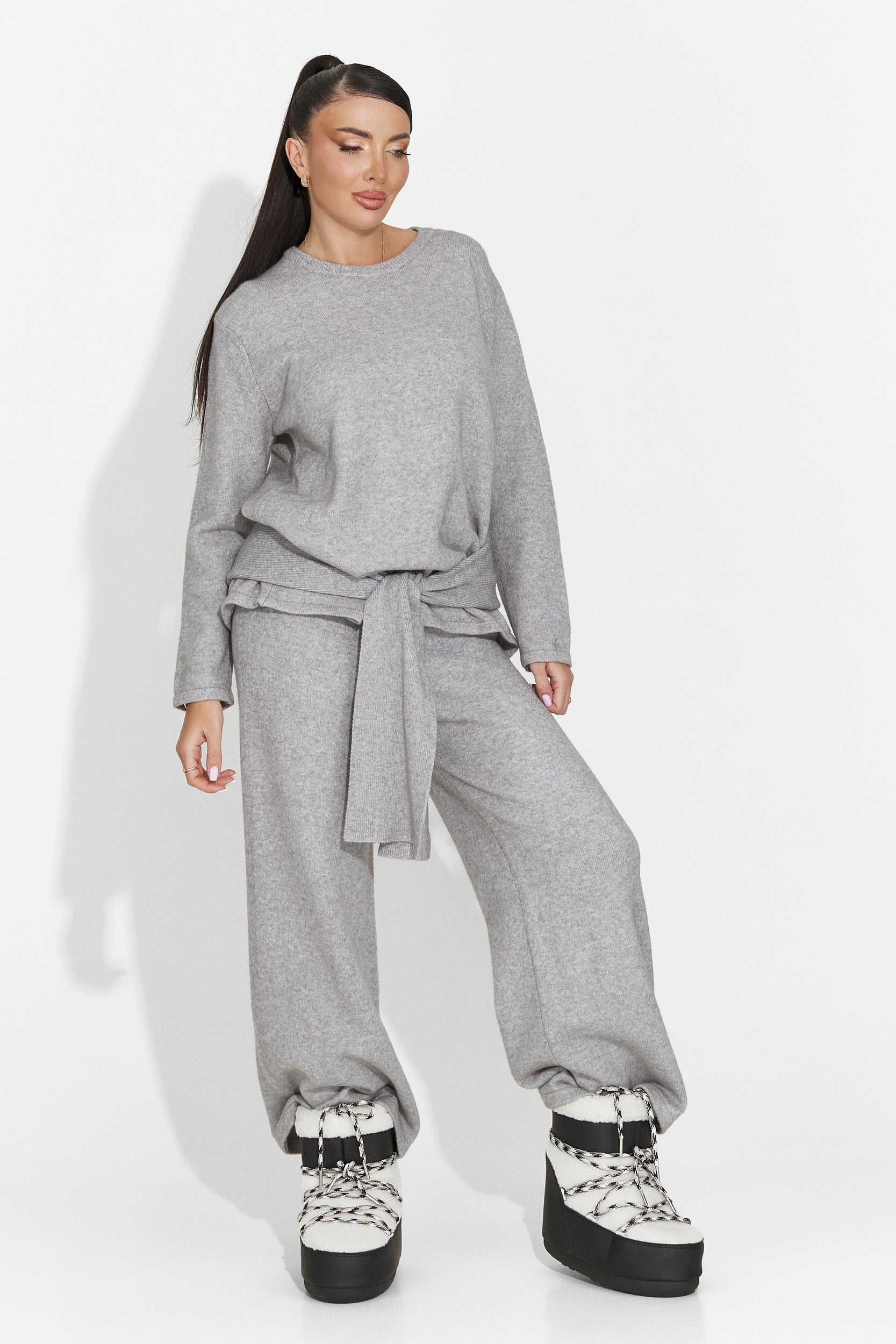 Дамски комплект ежедневен сив Vencilie Bogas