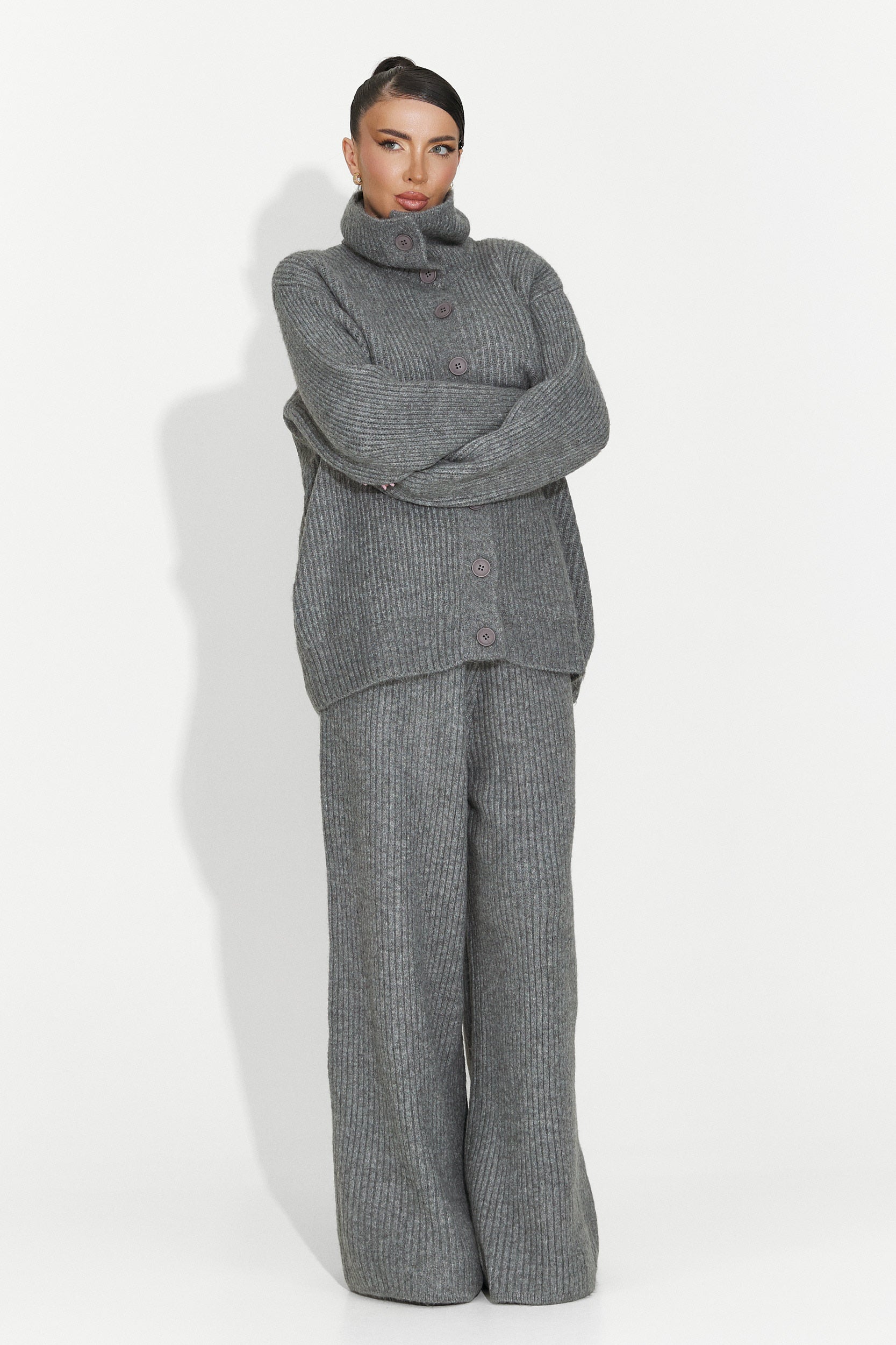 Дамски комплект ежедневен сив Verlia Bogas