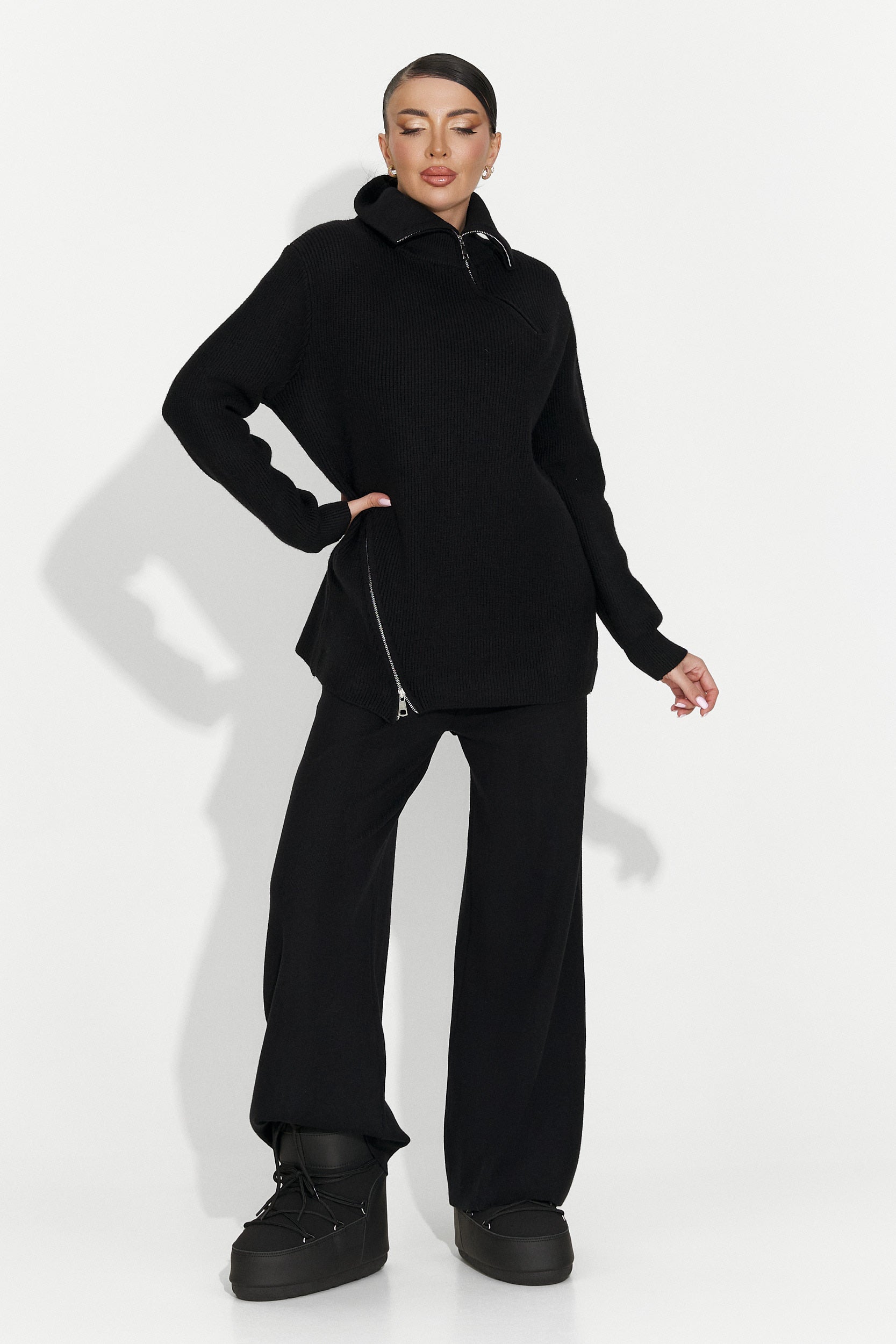 Дамски комплект ежедневен черен Arliena Bogas