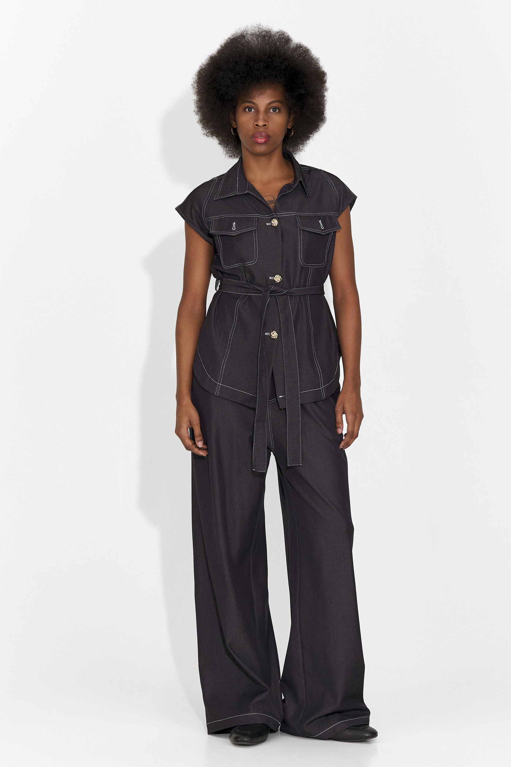 Енолия Богас Черен Ежедневен Дамски Костюм