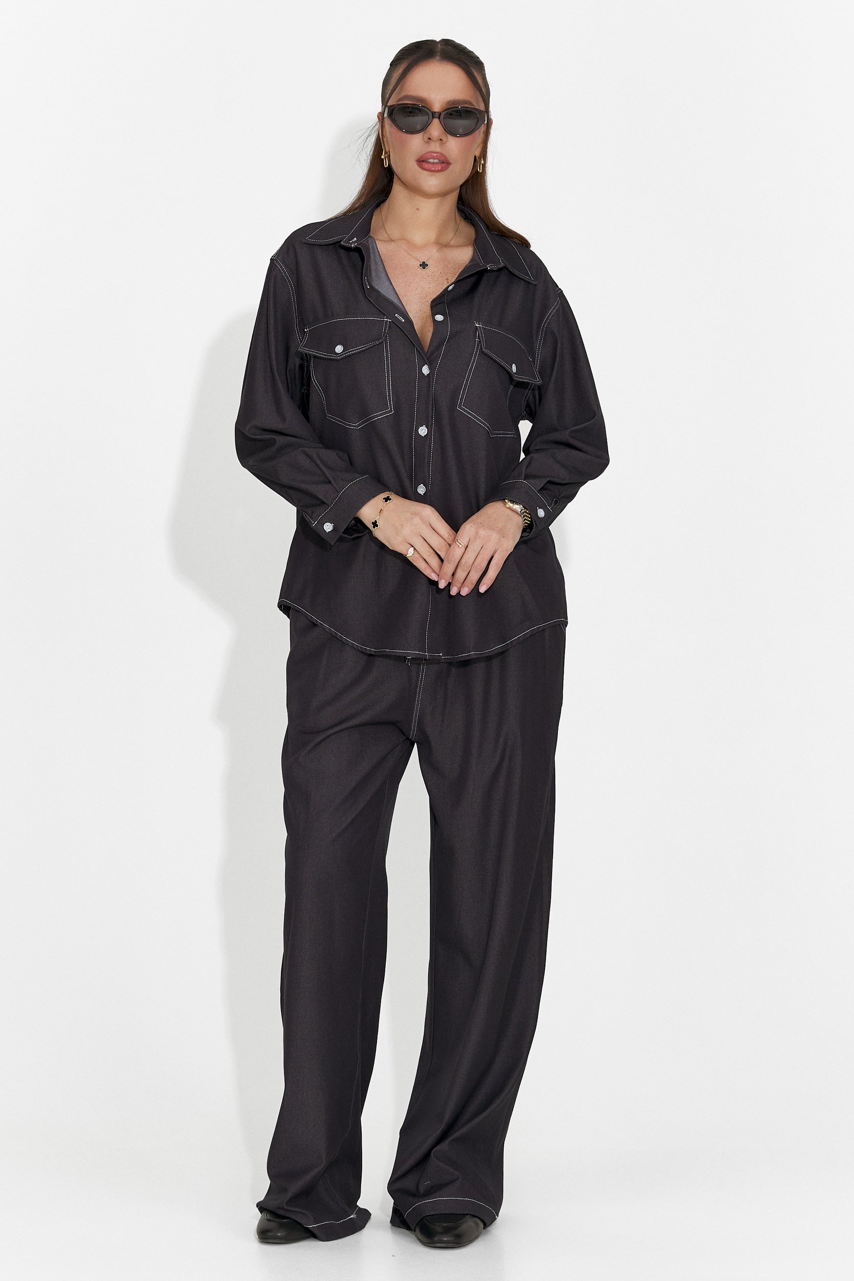 Дамски ежедневен комплект в черно Zunaira Bogas