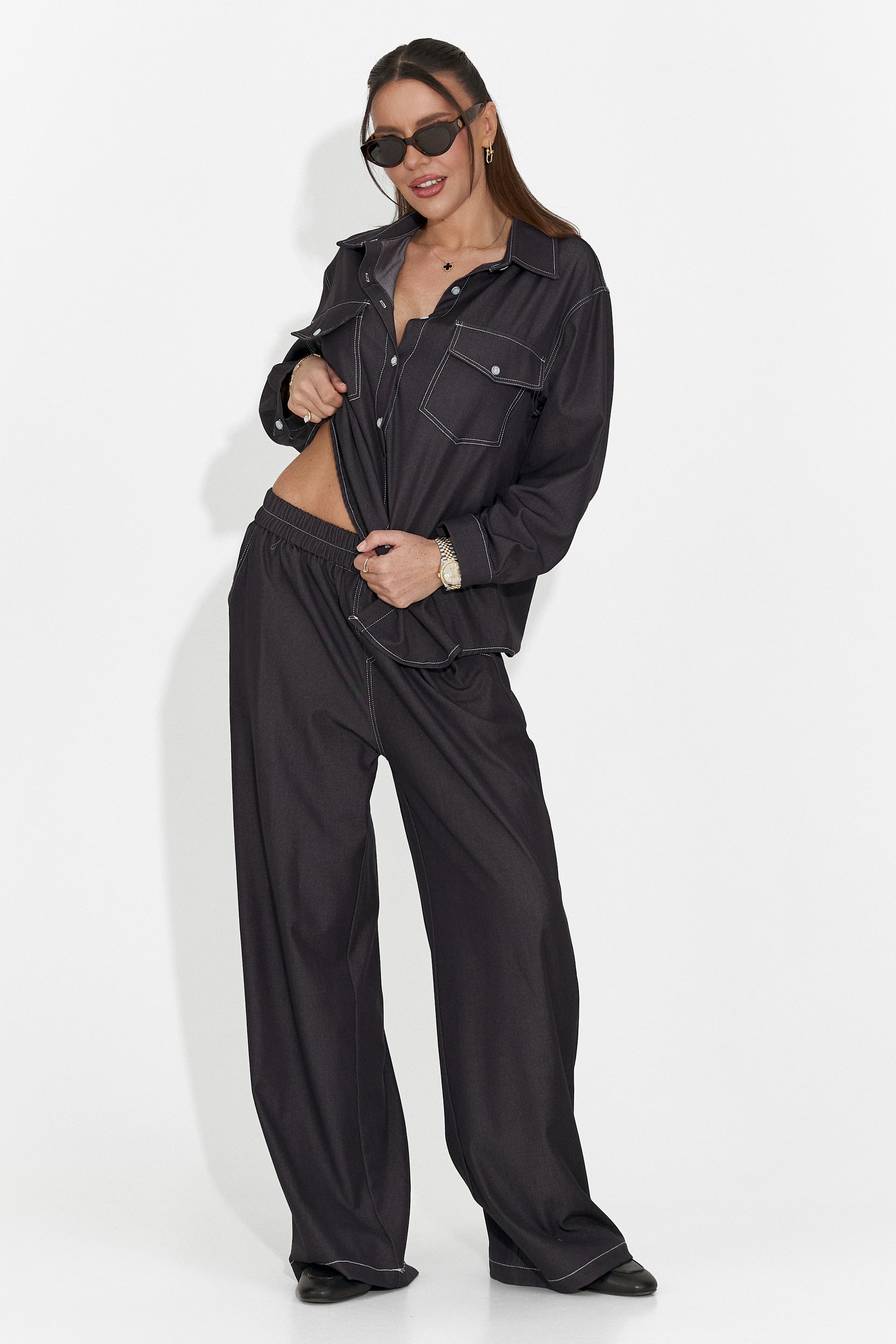 Дамски ежедневен комплект в черно Zunaira Bogas