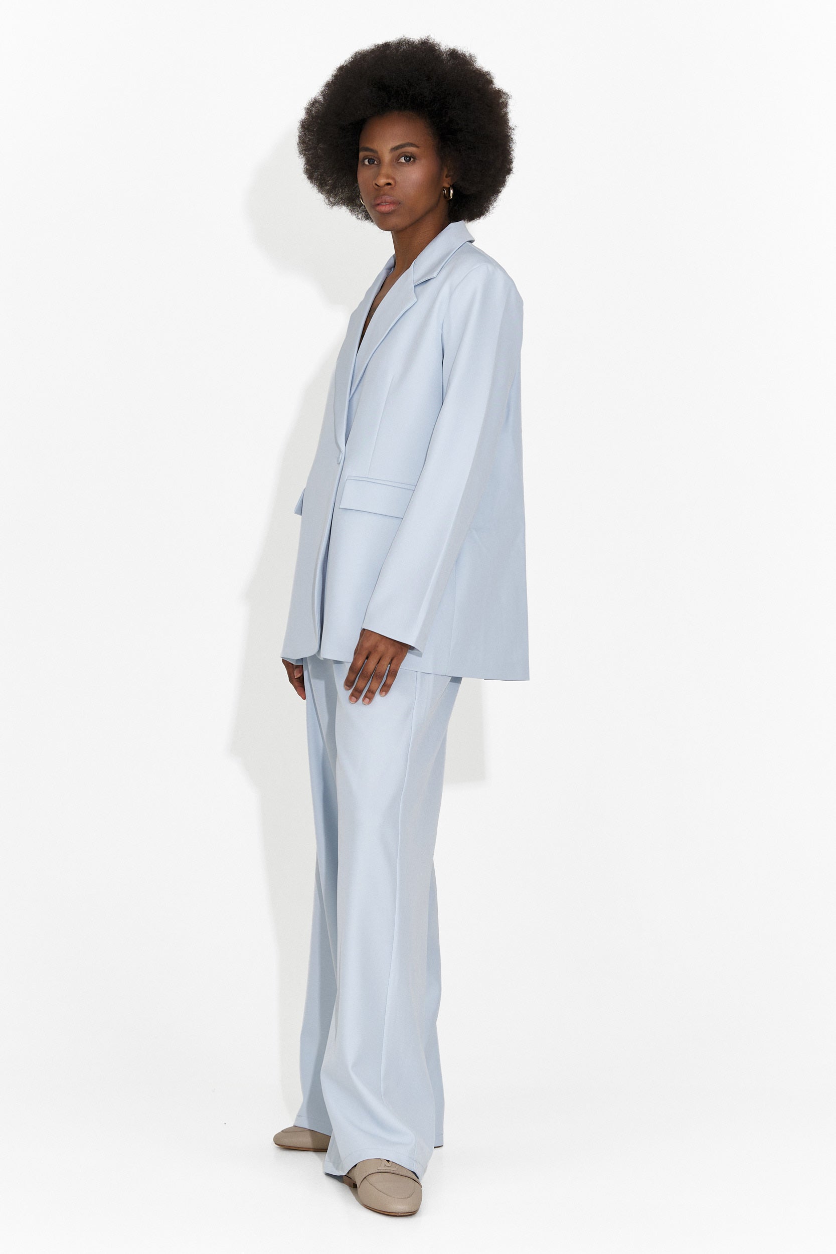 Елегантен дамски комплект в светлосиньо Timelia Bogas