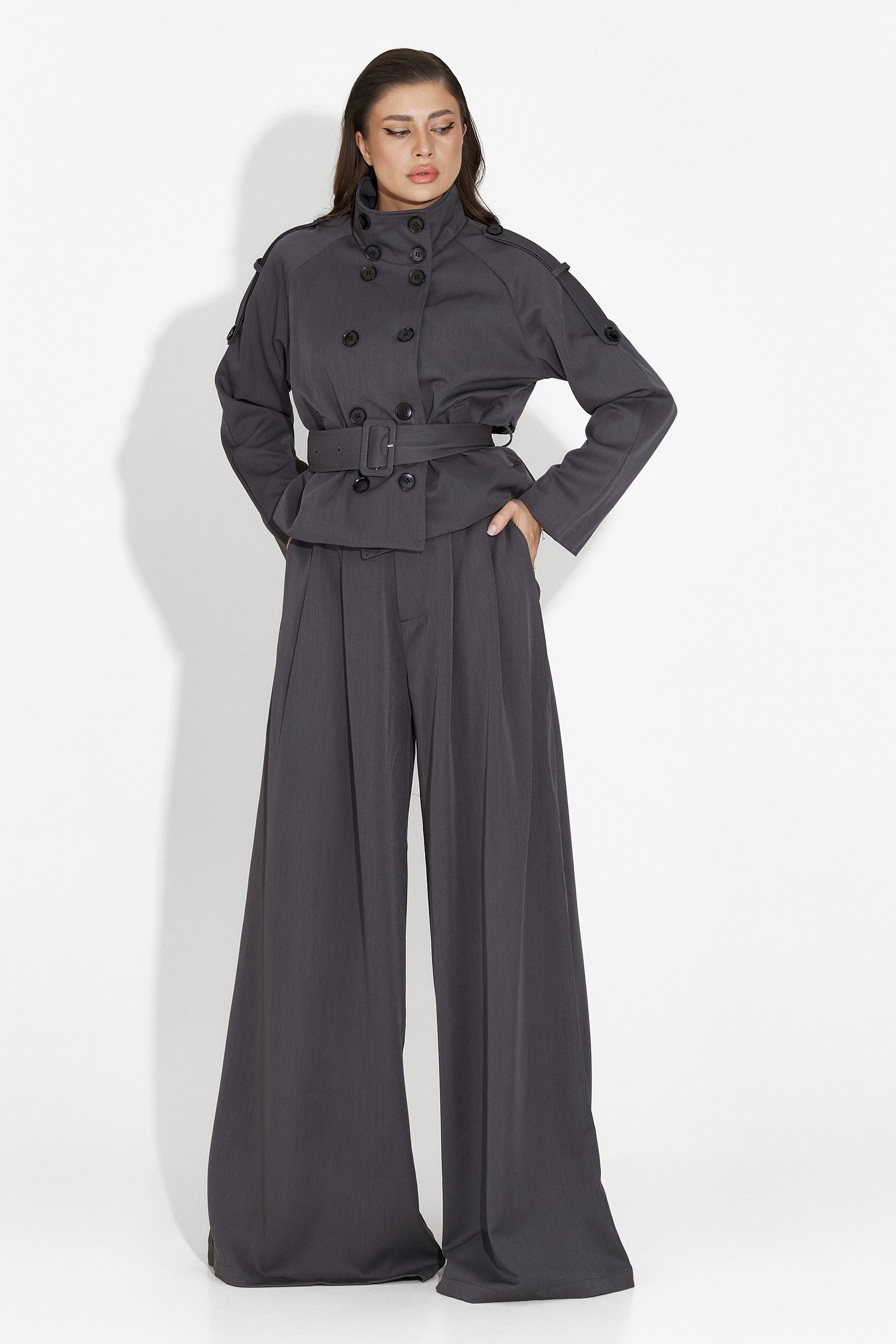 Елегантен дамски комплект в сиво Belora Bogas