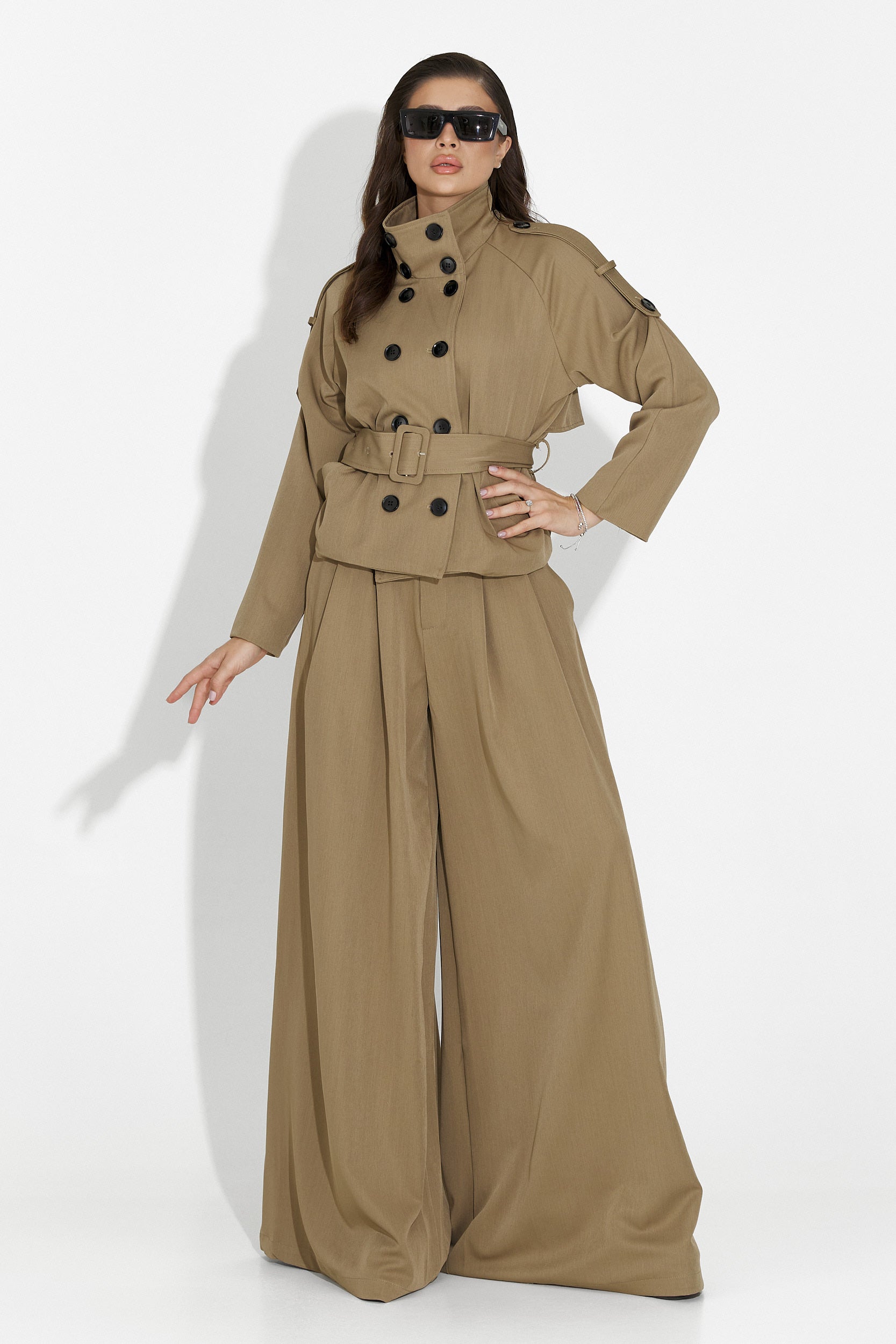 Елегантен дамски комплект в кафяво от Belora Bogas