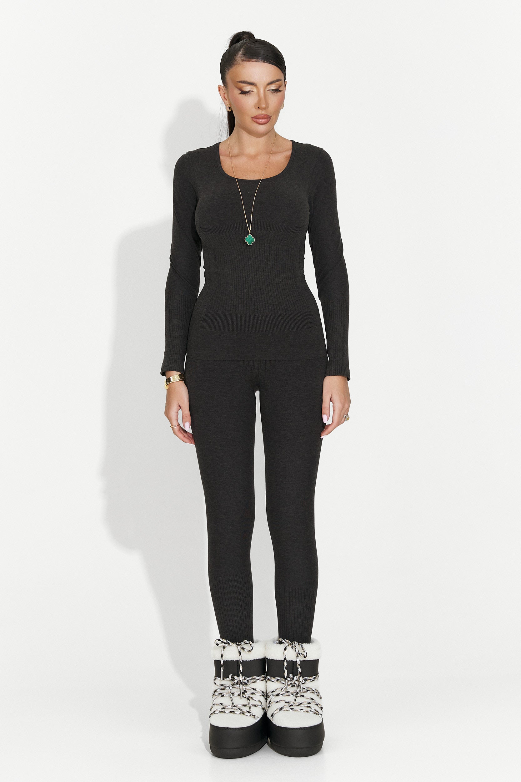 Дамски комплект бельо черен Dominia Bogas