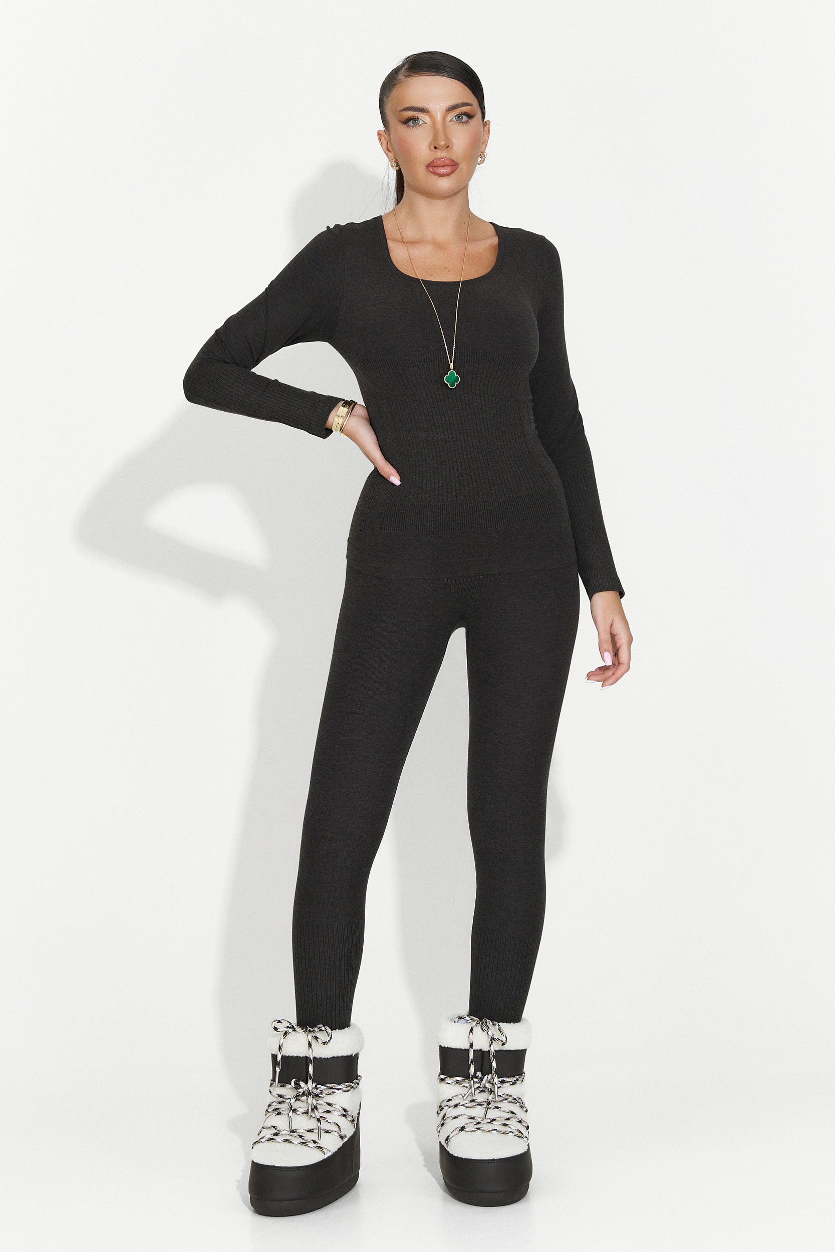 Дамски комплект бельо черен Dominia Bogas