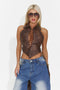 Corset casual maro Crolilela Bogas