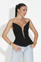 Елегантен дамски корсет в черно Corviana Bogas
