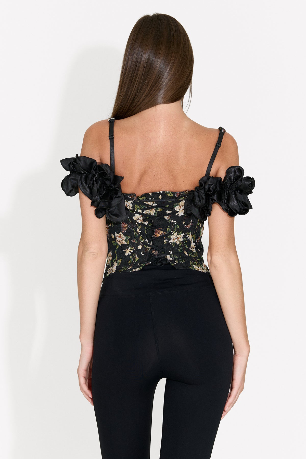 Corset dama elegant negru Dimona Bogas