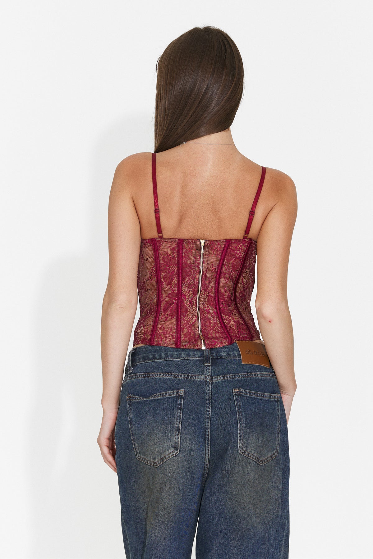 Corset elegant Burgundy Brycaora Bogas